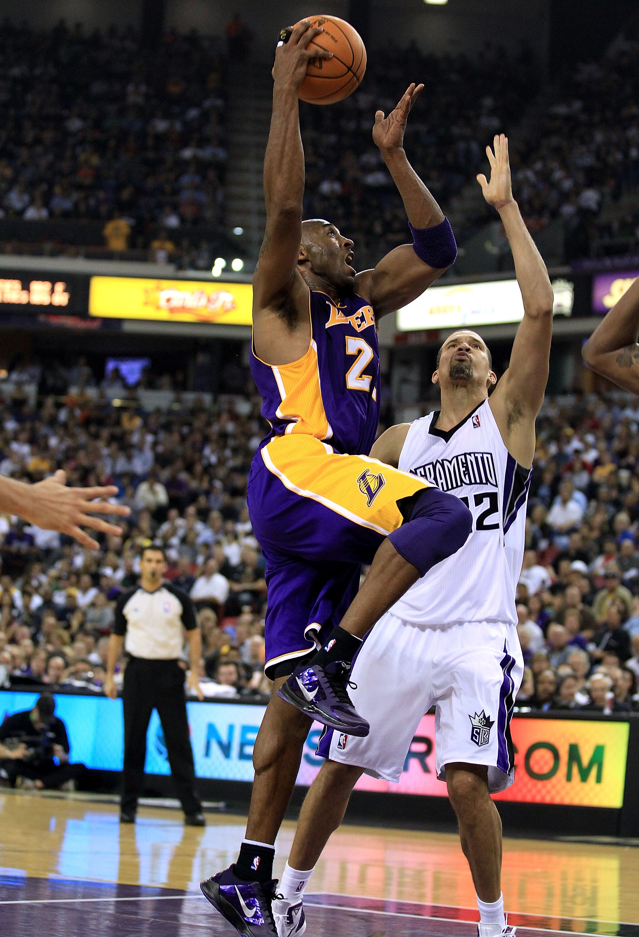 SACRAMENTO, CA - NOVEMBER 03:  Kobe Bryant #24 of the Los Angeles Lakers in action against the Sacramento Kings at ARCO Arena on November 3, 2010 in Sacramento, California.  NOTE TO USER: User expressly acknowledges and agrees that, by downloading and or