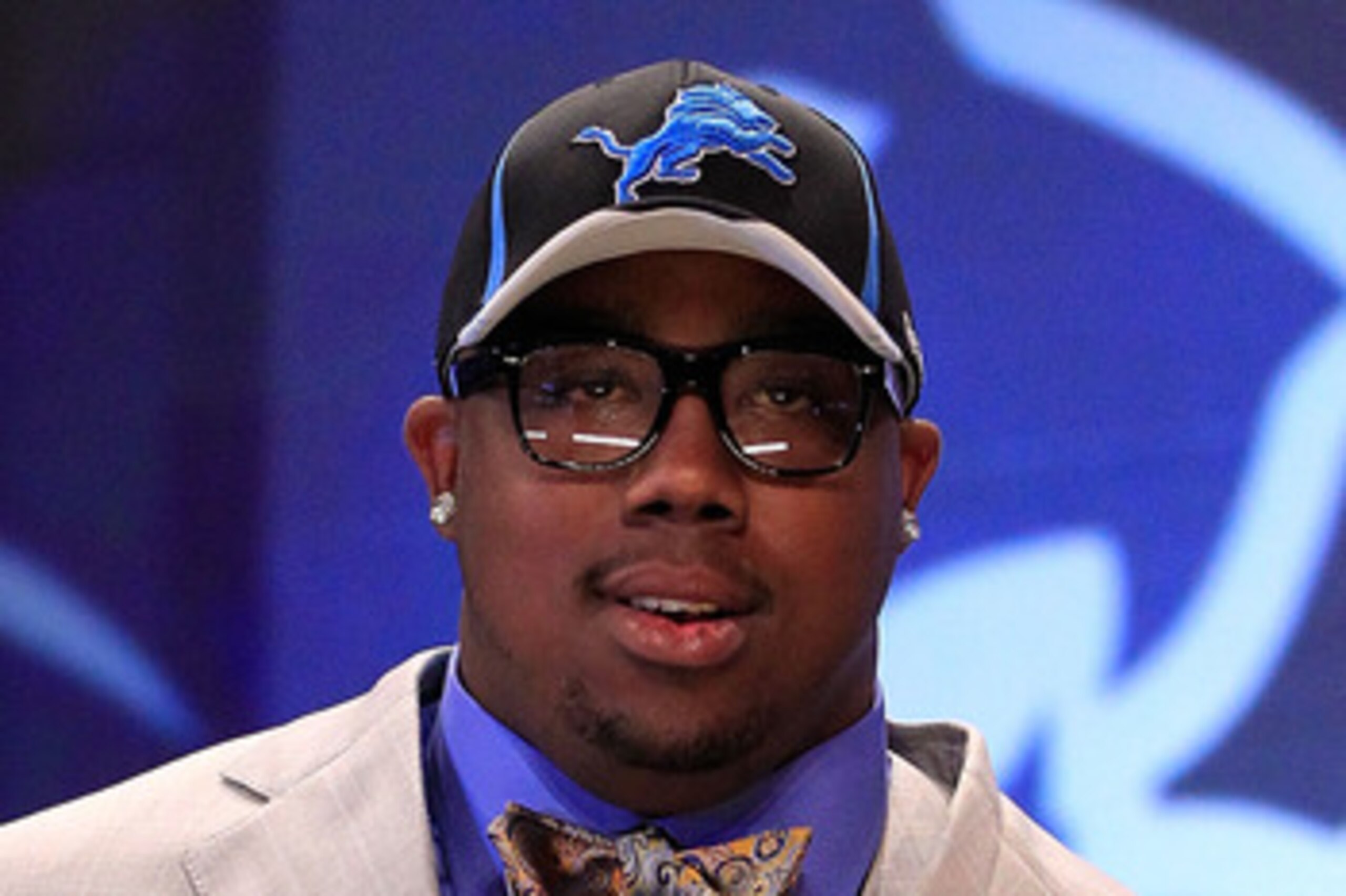 NEW YORK, NY - APRIL 28:  Nick Fairley, #13 overall pick by the Detriot Lions, holds up a jersey during the 2011 NFL Draft at Radio City Music Hall on April 28, 2011 in New York City.  (Photo by Chris Trotman/Getty Images)