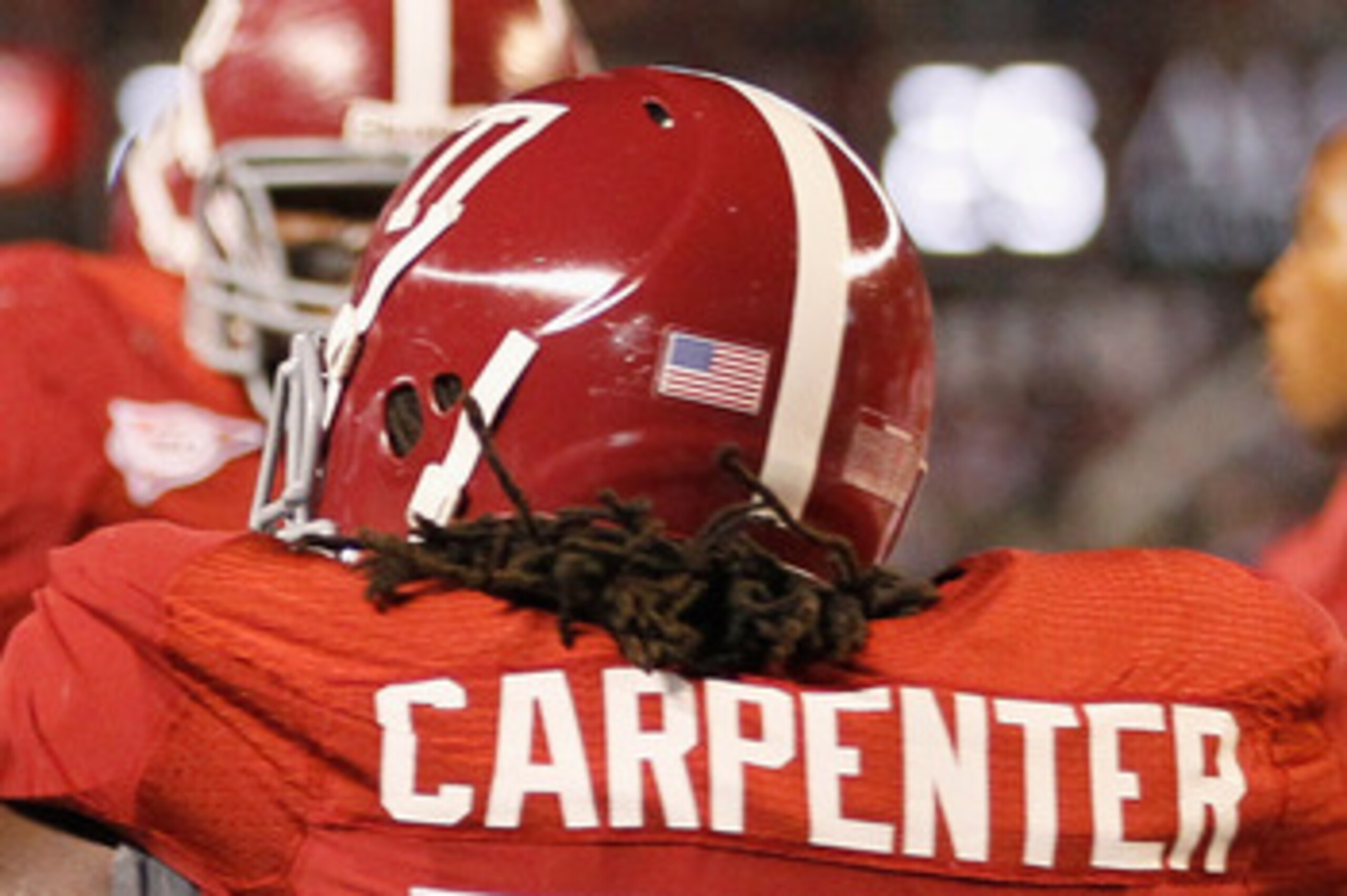 TUSCALOOSA, AL - OCTOBER 16:  Marcell Dareus #57 and James Carpenter #77 of the Alabama Crimson Tide against the Ole Miss Rebels at Bryant-Denny Stadium on October 16, 2010 in Tuscaloosa, Alabama.  (Photo by Kevin C. Cox/Getty Images)