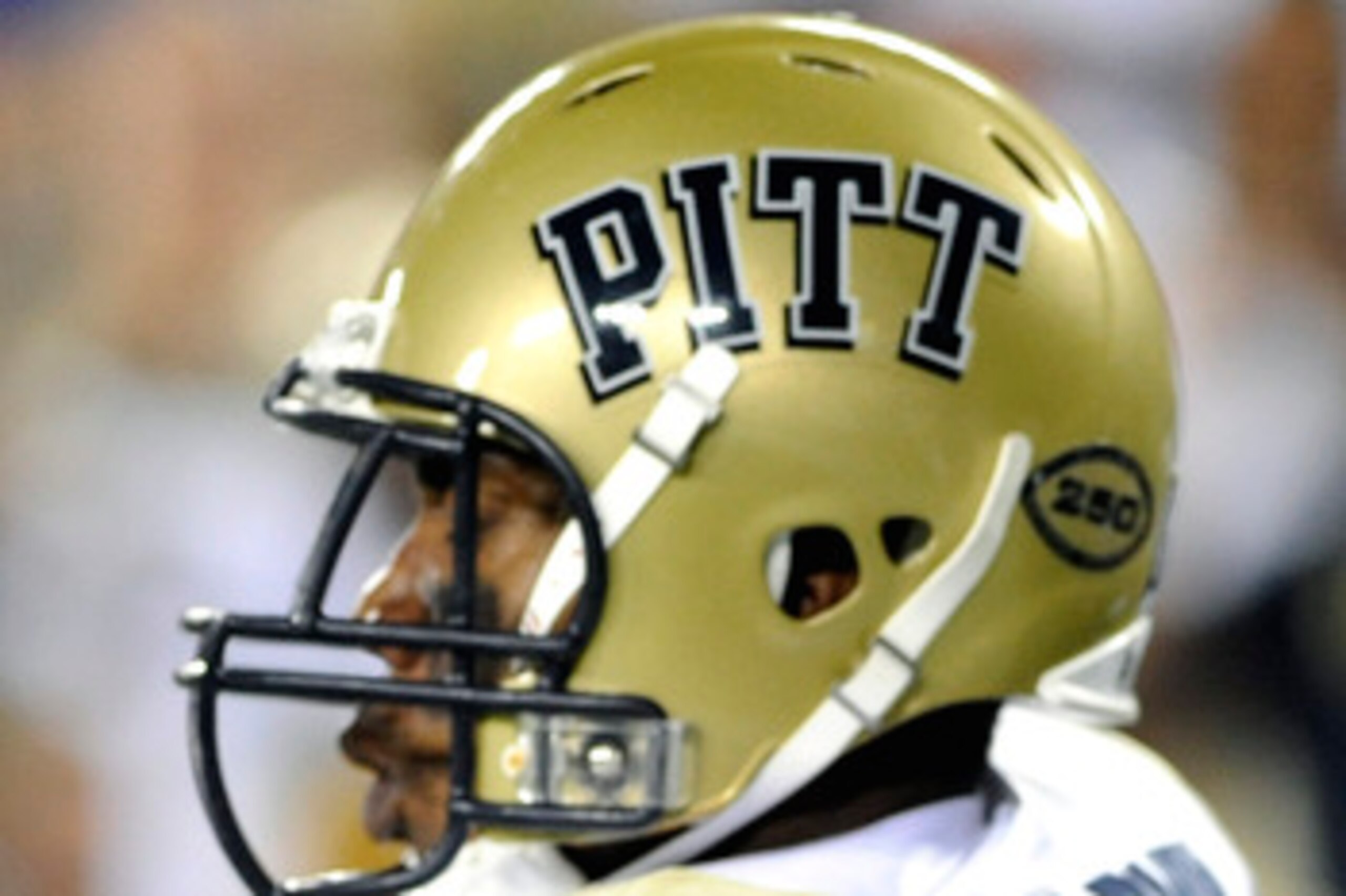 TAMPA, FL - OCTOBER 2:  Wide receiver Jonathan Baldwin #82 of the Pittsburgh Panthers draws a pass interference penalty in the end zone against the University of South Florida Bulls at Raymond James Stadium on October 2, 2008 in Tampa, Florida.  (Photo by