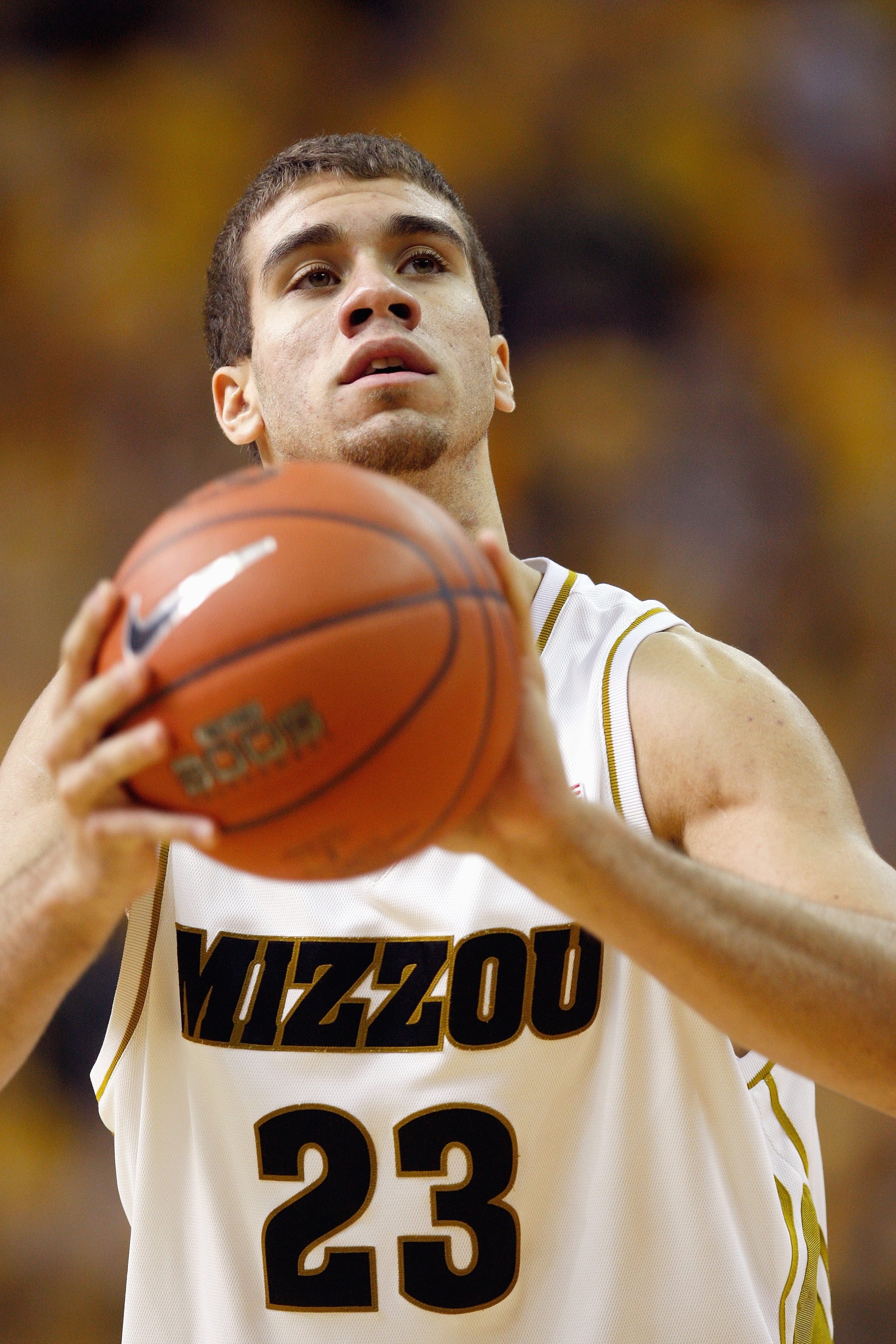 COLUMBIA, MISSOURI - FEBRUARY 14: Justin Safford #23 of the Missouri Tigers looks to make a free throw against the Nebraska Huskers during the game on February 14, 2009 at Mizzou Arena in Columbia, Missouri. (Photo by: Jamie Squire/Getty Images) COLUMBIA, MISSOURI - FEBRUARY 14: Justin Safford #23 of the Missouri Tigers looks to make a free throw against the Nebraska Huskers during the game on February 14, 2009 at Mizzou Arena in Columbia, Missouri. (Photo by: Jamie Squire/Getty Images)