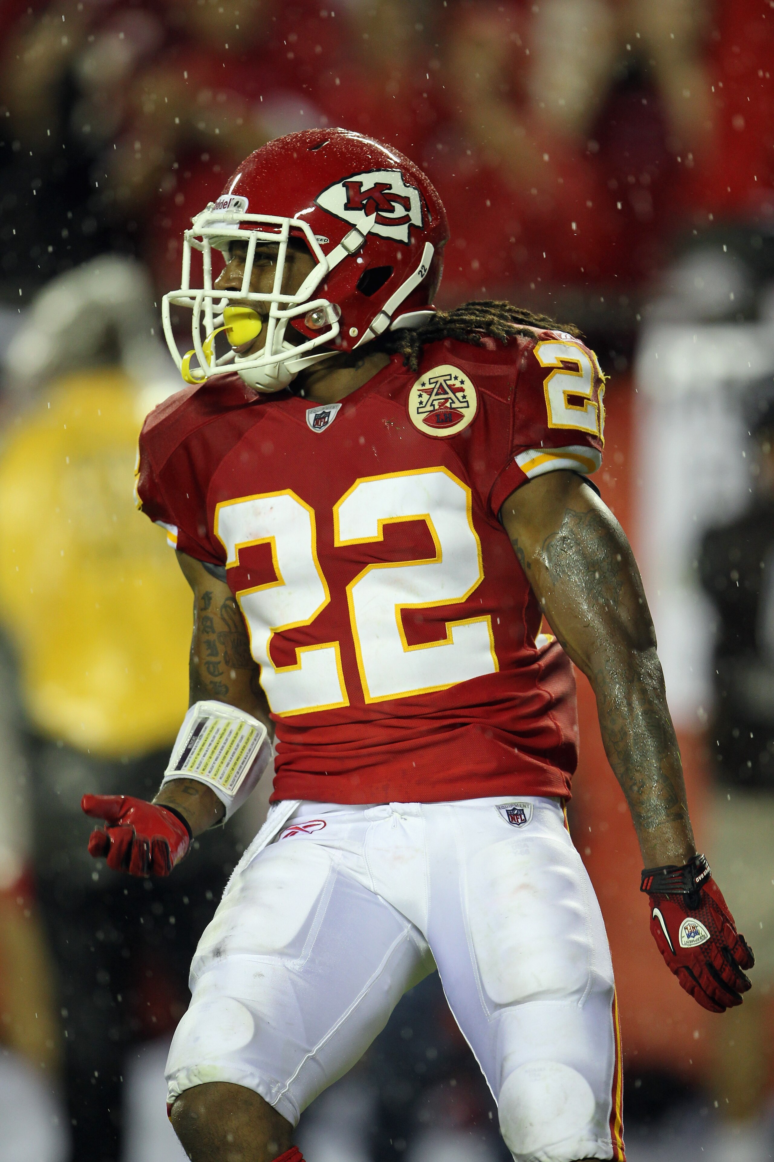 KANSAS CITY, MO - SEPTEMBER 13: Dexter McCluster #22 of the Kansas City Chiefs in action during the game against the San Diego Chargers on September 13, 2010 at Arrowhead Stadium in Kansas City, Missouri. (Photo by Jamie Squire/Getty Images) KANSAS CITY, MO - SEPTEMBER 13: Dexter McCluster #22 of the Kansas City Chiefs in action during the game against the San Diego Chargers on September 13, 2010 at Arrowhead Stadium in Kansas City, Missouri. (Photo by Jamie Squire/Getty Images)