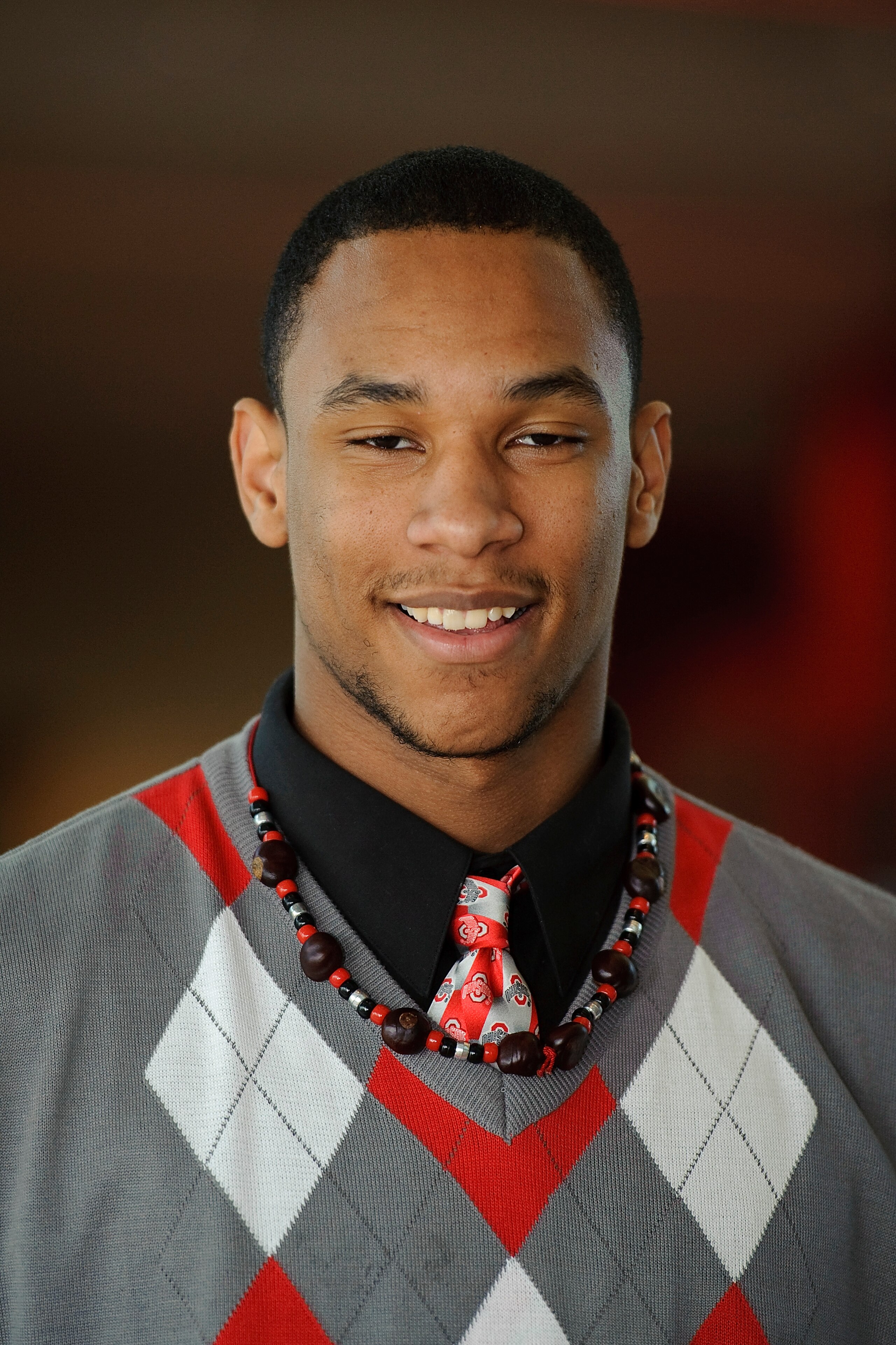 ATLANTA - MARCH 23: Jared Sullinger of Northland High School in Columbus, Ohio poses for a photo at the Atlanta Tipoff Club Naismith Award Banquet at the Cobb Energy Performing Arts Center on March 23, 2010 in Atlanta, Georgia. Sullinger was honored by wi