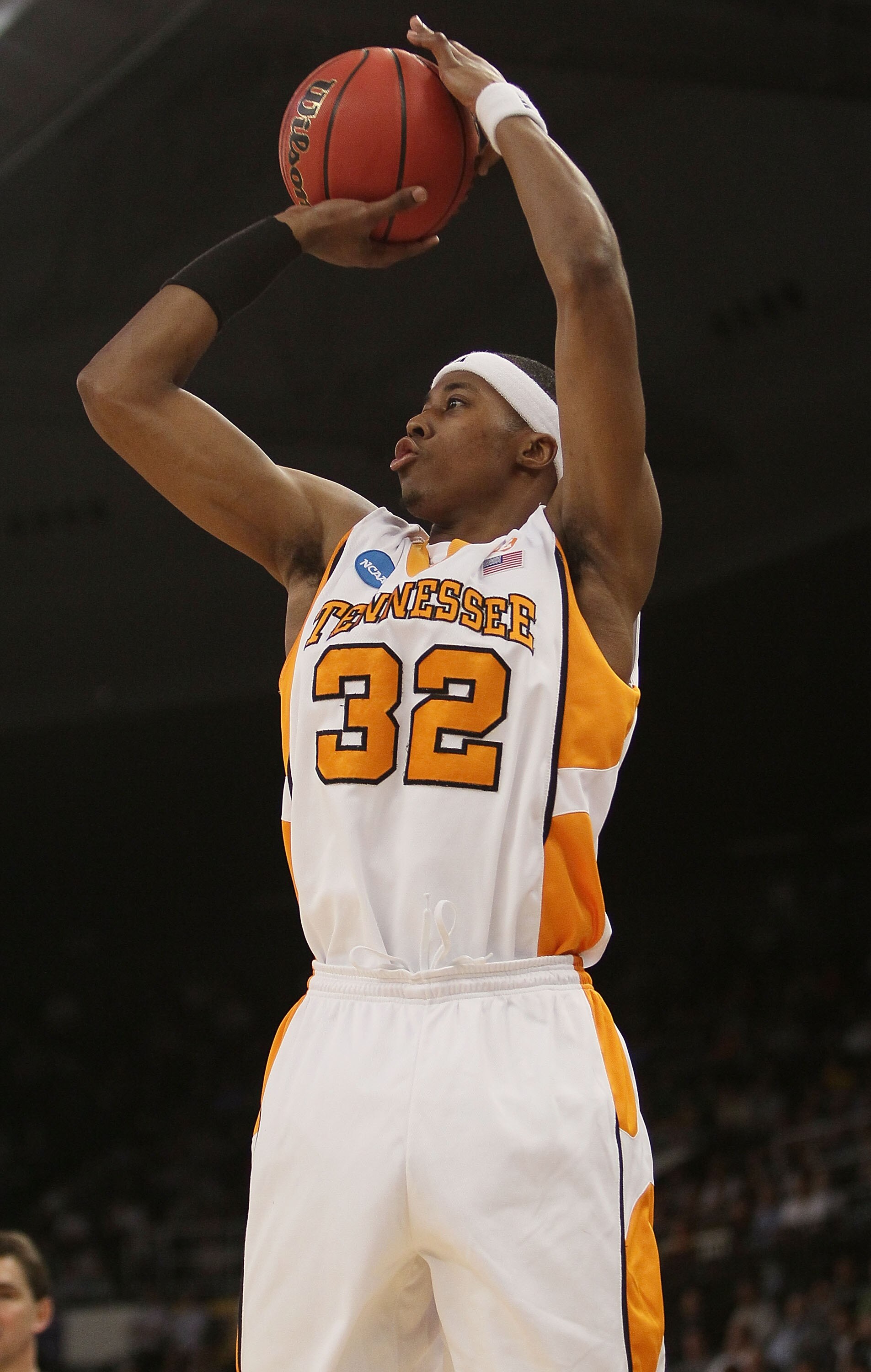 PROVIDENCE, RI - MARCH 20:  Scotty Hopson #32 of the Tennessee Volunteers shoots a three pointer in the second half against the Ohio Bobcats during the second round of the 2010 NCAA men's basketball tournament on March 20, 2010 at the Dunkin Donuts Center