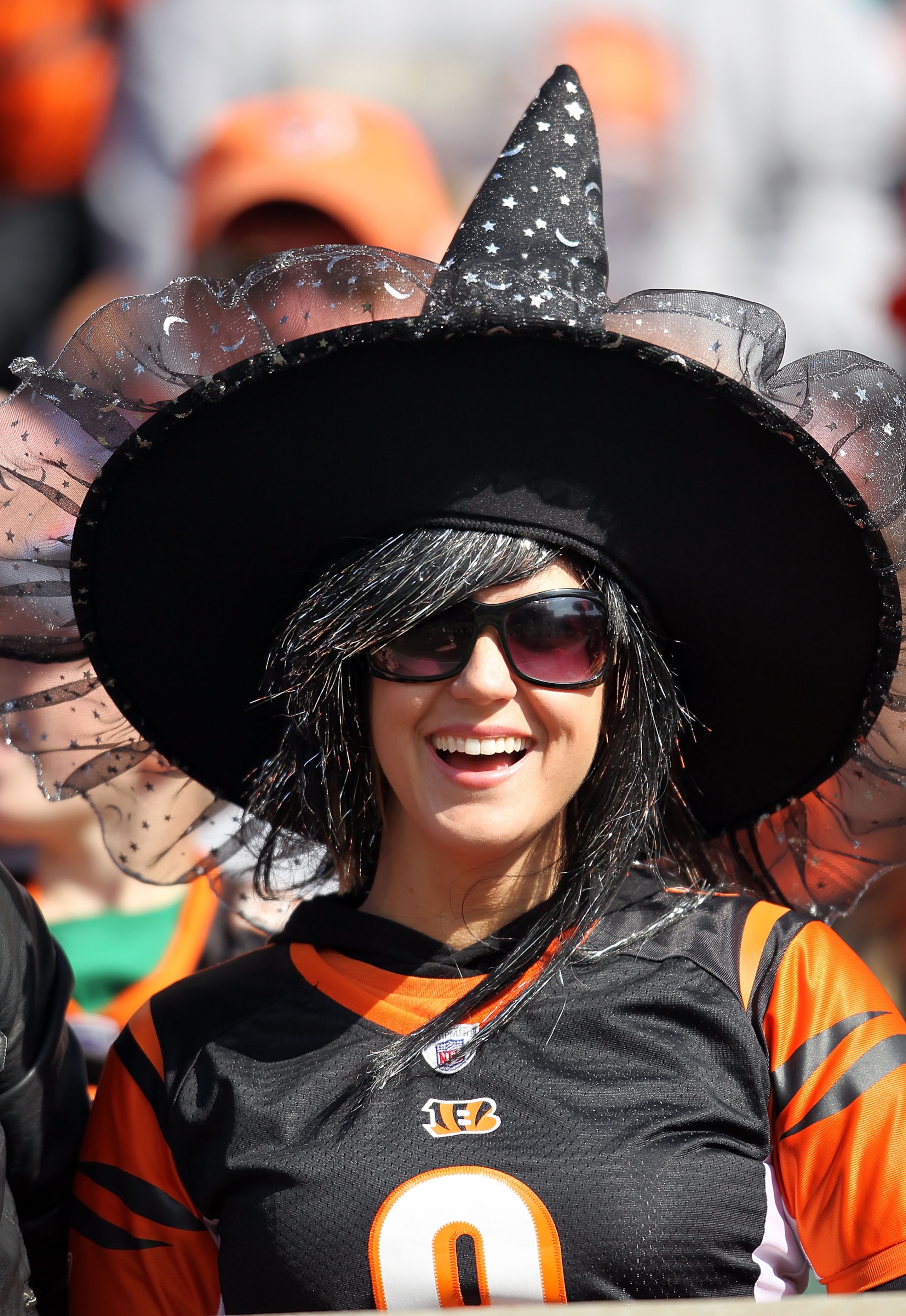 CINCINNATI - OCTOBER 31: A Cincinnati Bengals fan is dressed for halloween during the NFL game against the Miami Dolphins at Paul Brown Stadium on October 31, 2010 in Cincinnati, Ohio. (Photo by Andy Lyons/Getty Images) CINCINNATI - OCTOBER 31: A Cincinnati Bengals fan is dressed for halloween during the NFL game against the Miami Dolphins at Paul Brown Stadium on October 31, 2010 in Cincinnati, Ohio. (Photo by Andy Lyons/Getty Images)