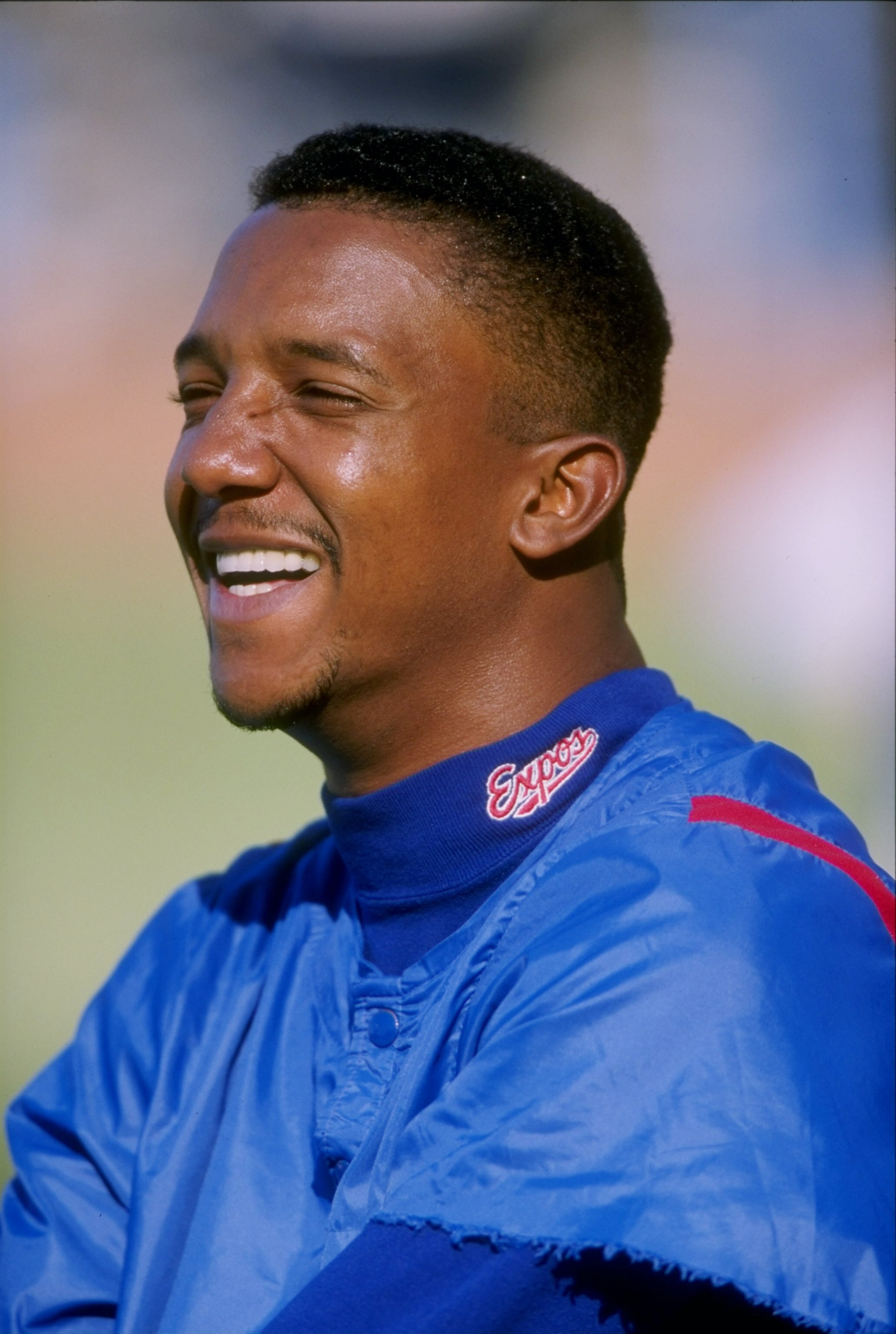 13 Aug 1997: Pitcher Pedro Martinez of the Montreal Expos before the start of the Expos 3-1 loss to the Los Angeles Dodgers at Dodger Stadium in Los Angeles, California