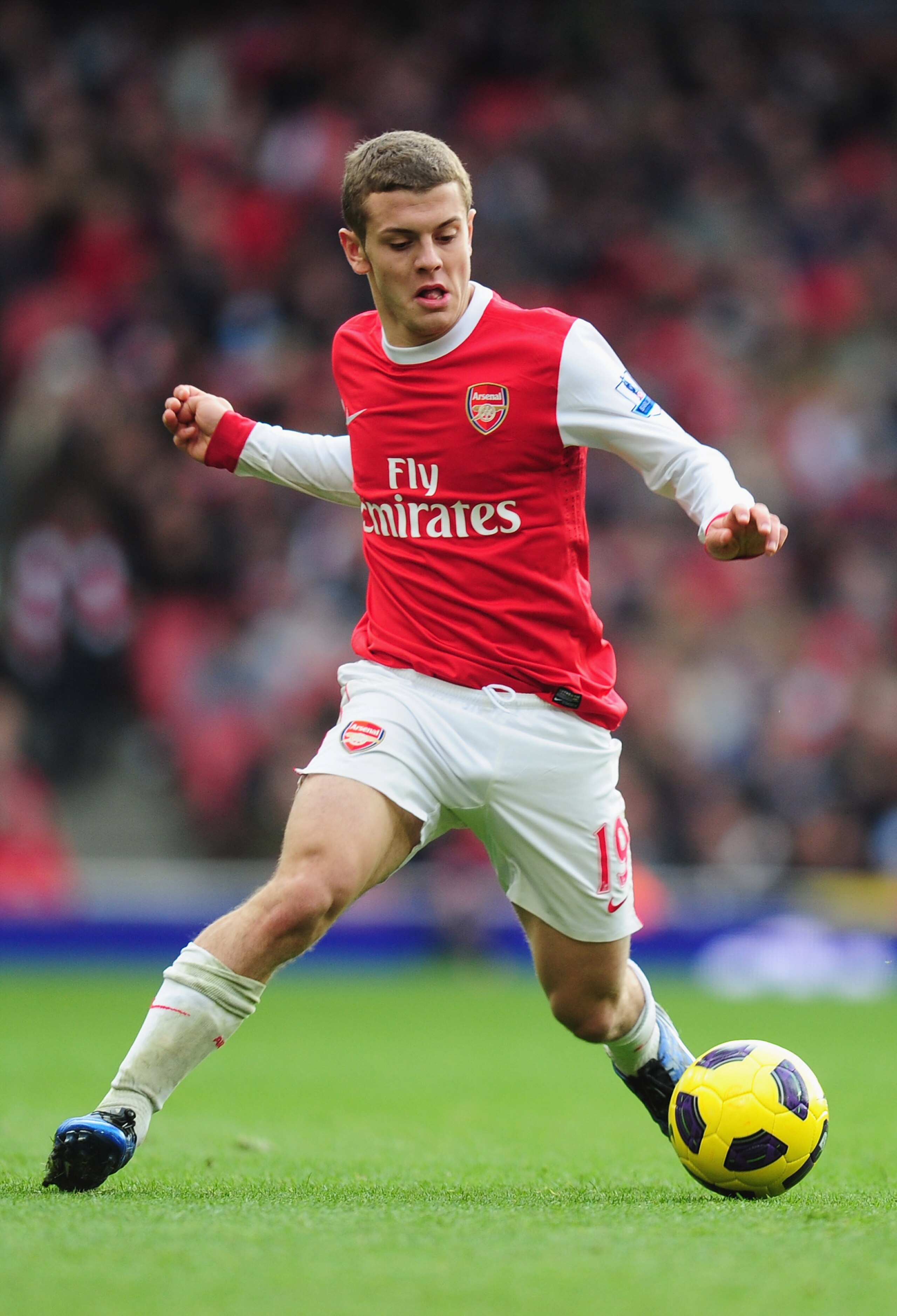 LONDON, ENGLAND - NOVEMBER 07: Jack Wilshere of Arsenal in action during the Barclays Premier League match between Arsenal and Newcastle United at the Emirates Stadium on November 7, 2010 in London, England. (Photo by Mike Hewitt/Getty Images) LONDON, ENGLAND - NOVEMBER 07: Jack Wilshere of Arsenal in action during the Barclays Premier League match between Arsenal and Newcastle United at the Emirates Stadium on November 7, 2010 in London, England. (Photo by Mike Hewitt/Getty Images)