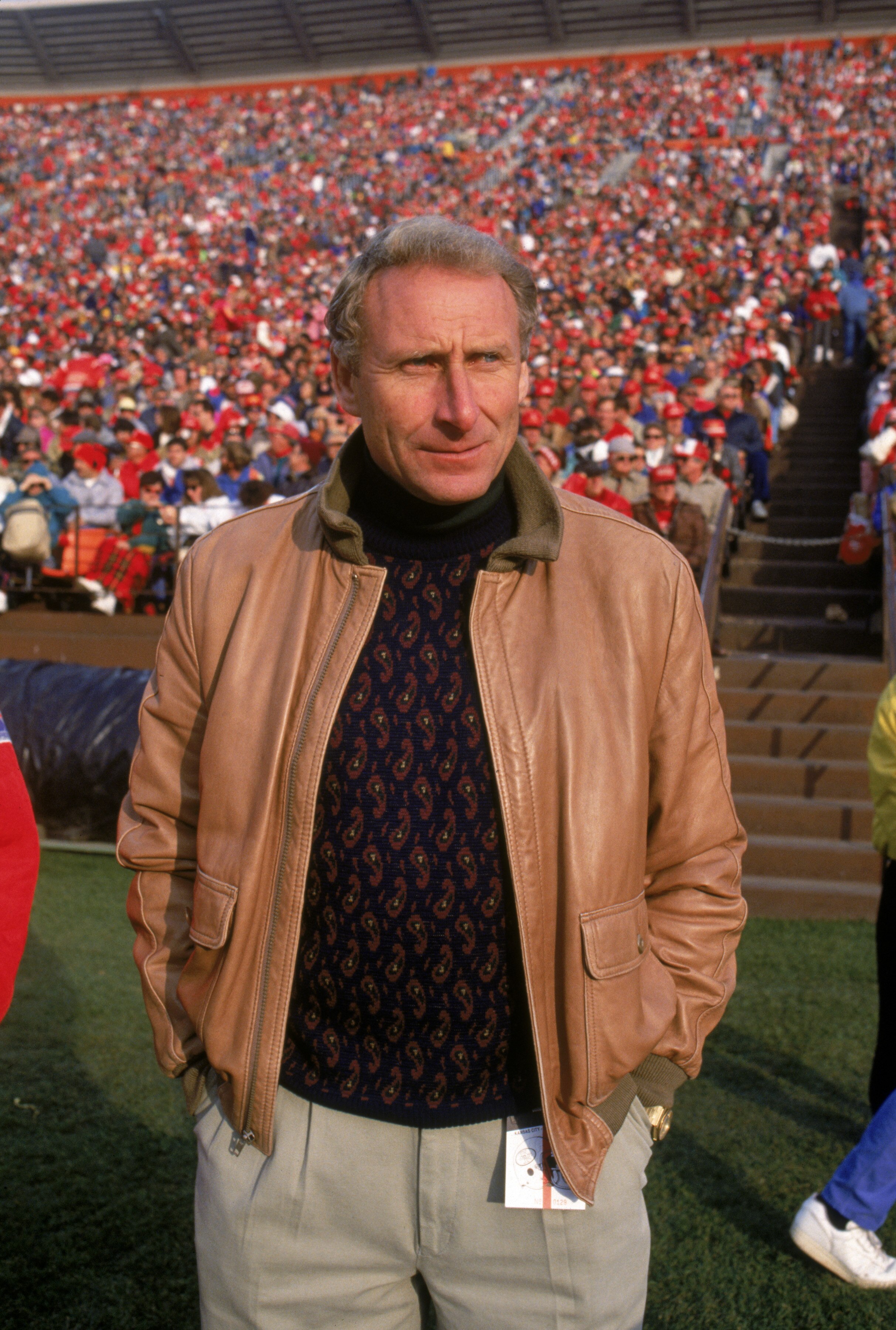 SAN FRANCISCO - DECEMBER 14:  Hall of Famer placekicker for the Kansas City Chiefs, Jan Stenerud, attends a game between the San Francisco 49ers and Kansas City Chiefs at Candlestick Park on December 14, 1991 in San Francisco, California.  The 49ers won 2