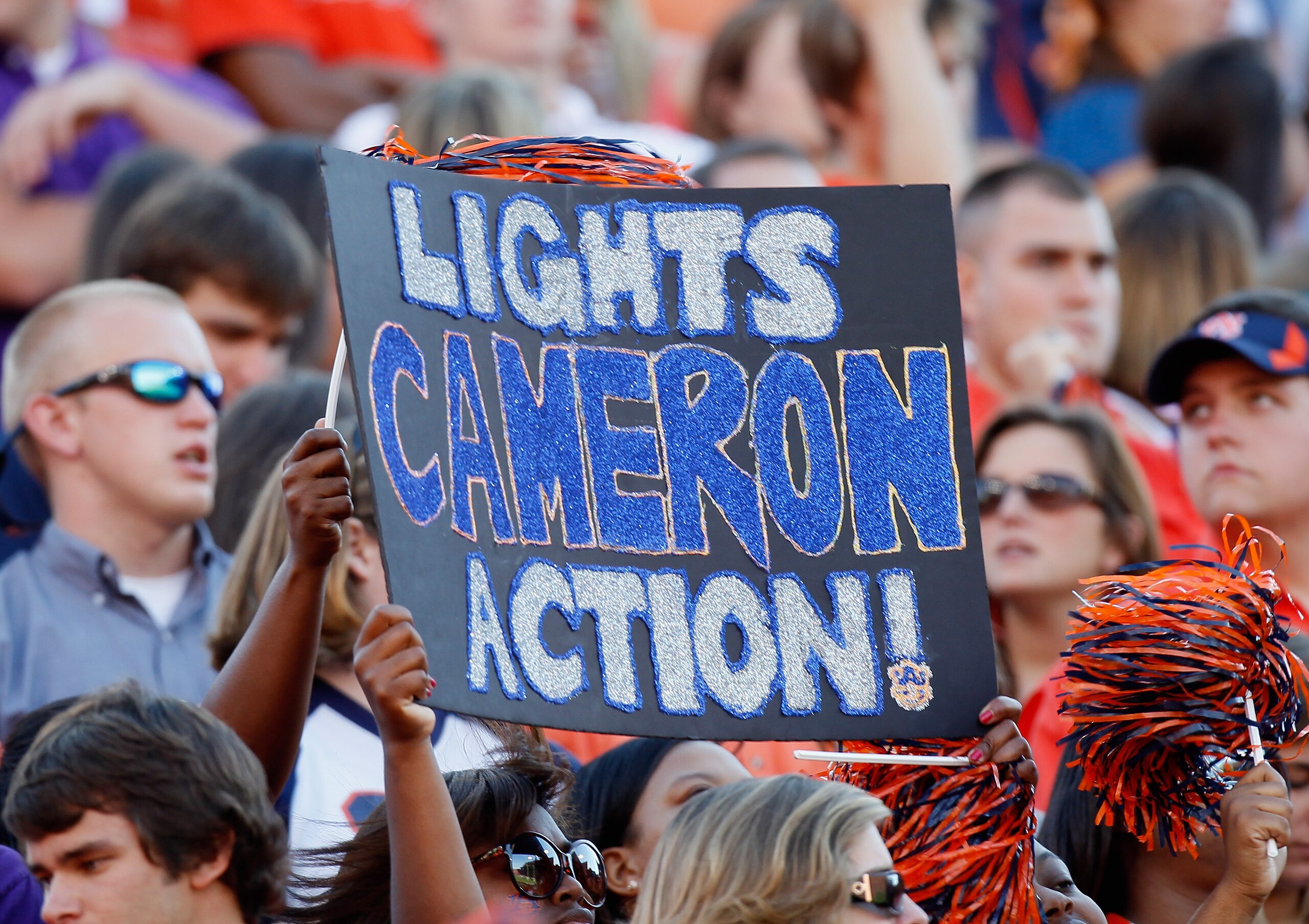 AUBURN, AL - OCTOBER 23:  Fans hold up a sign about quarterback Cameron Newton #2 of the Auburn Tigers against the LSU Tigers at Jordan-Hare Stadium on October 23, 2010 in Auburn, Alabama.  (Photo by Kevin C. Cox/Getty Images)