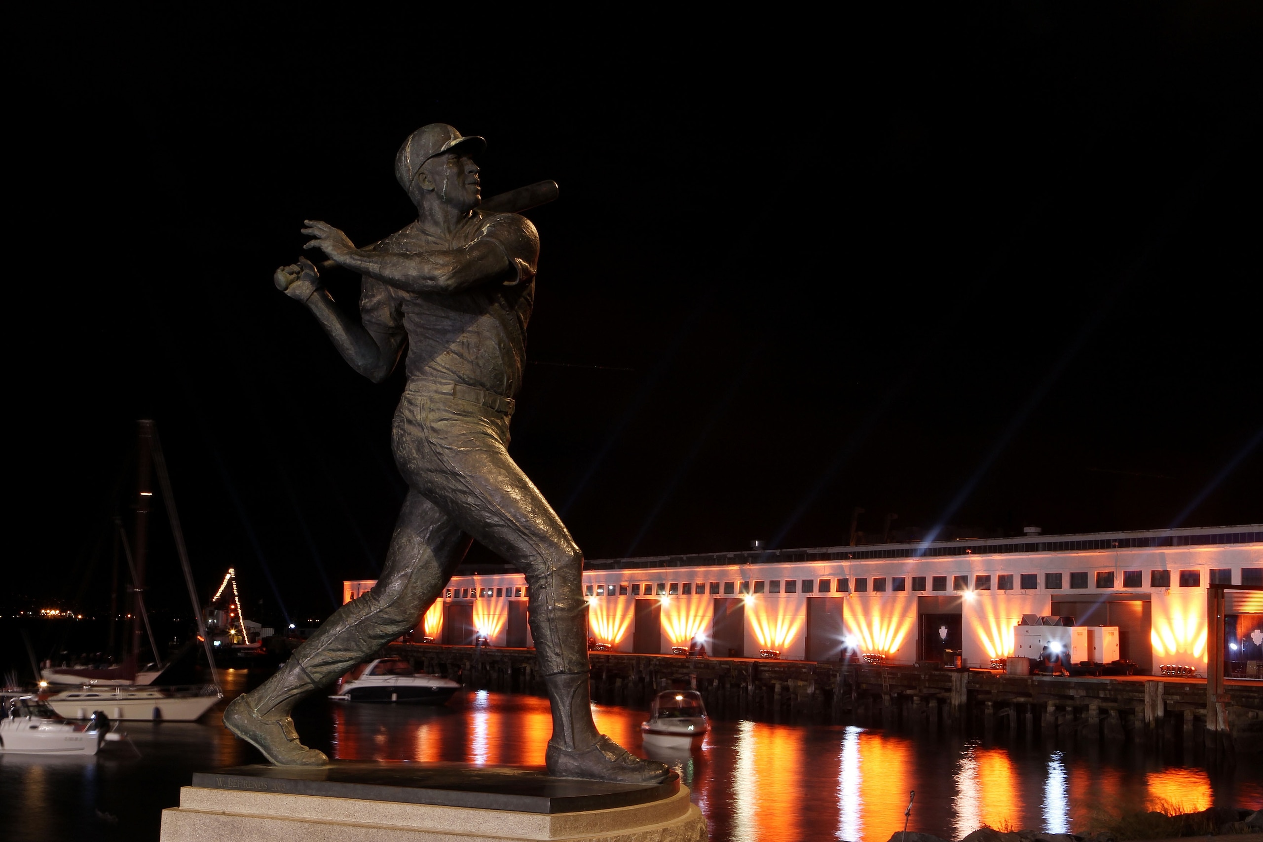 SAN FRANCISCO - OCTOBER 28:  A statue of baseball legend Willie McCovey is seen outside of McCovey Cove during Game Two of the 2010 MLB World Series between the San Francisco Giants and the Texas Rangers at AT&T Park on October 28, 2010 in San Francisco,