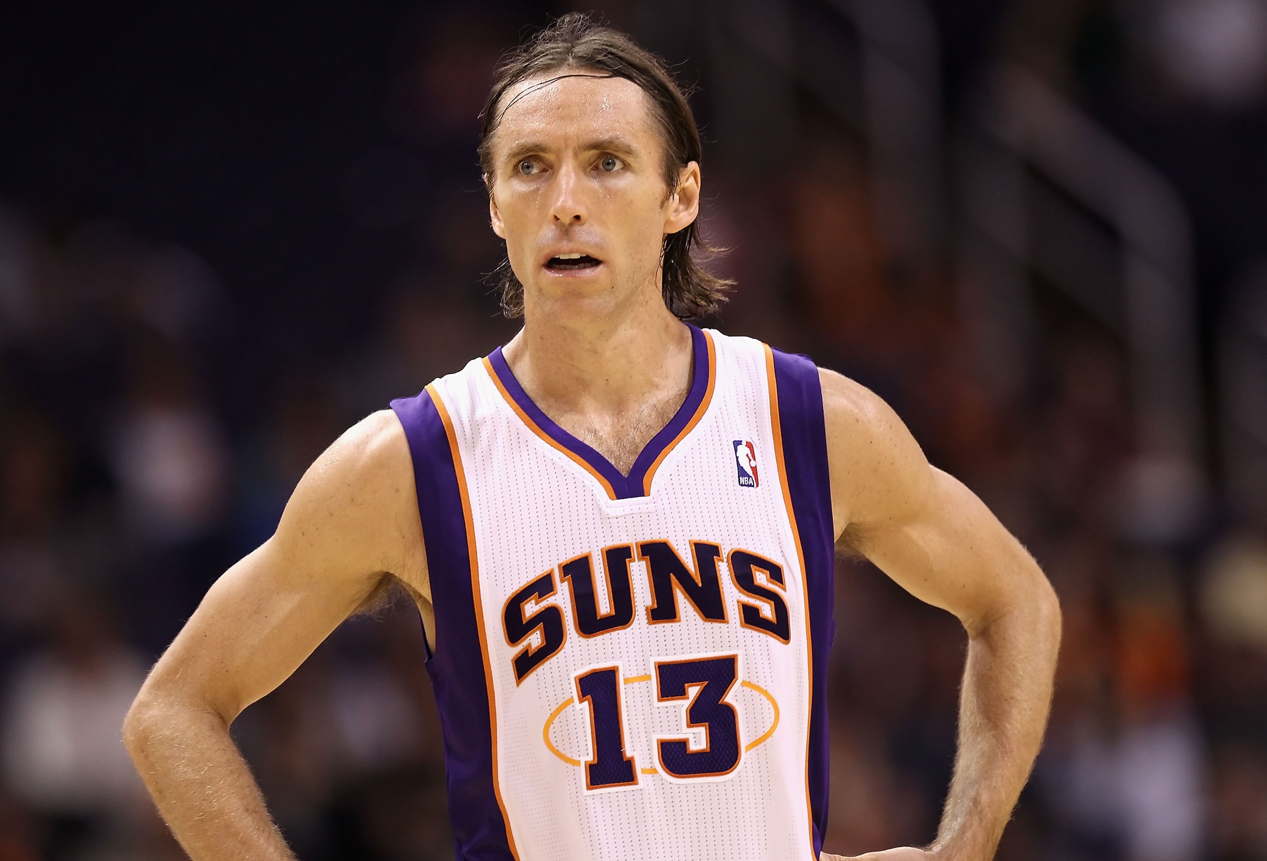 PHOENIX - OCTOBER 19:  Steve Nash #13 of the Phoenix Suns during the preseason NBA game against the Golden State Warriors at US Airways Center on October 19, 2010 in Phoenix, Arizona. NOTE TO USER: User expressly acknowledges and agrees that, by downloadi
