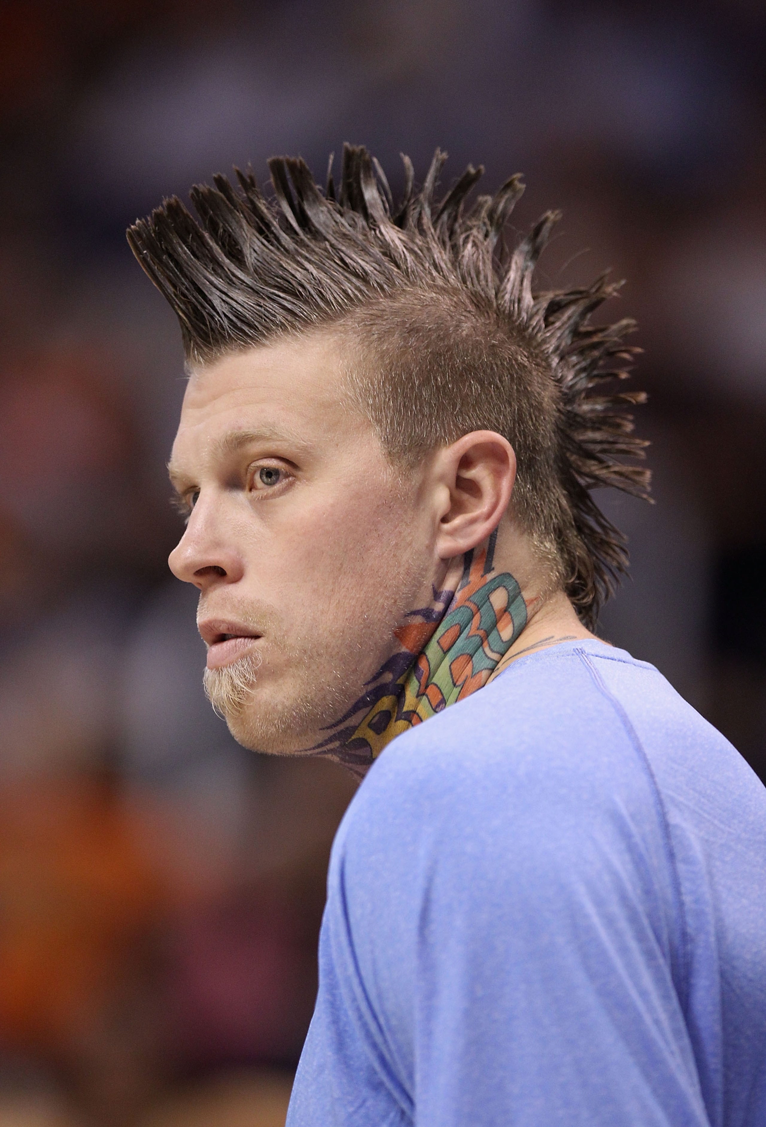 PHOENIX - OCTOBER 22: Chris Andersen #11 of the Denver Nuggets watches from the bench during the preseason NBA game against the Phoenix Suns at US Airways Center on October 22, 2010 in Phoenix, Arizona. NOTE TO USER: User expressly acknowledges and agree PHOENIX - OCTOBER 22: Chris Andersen #11 of the Denver Nuggets watches from the bench during the preseason NBA game against the Phoenix Suns at US Airways Center on October 22, 2010 in Phoenix, Arizona. NOTE TO USER: User expressly acknowledges and agree