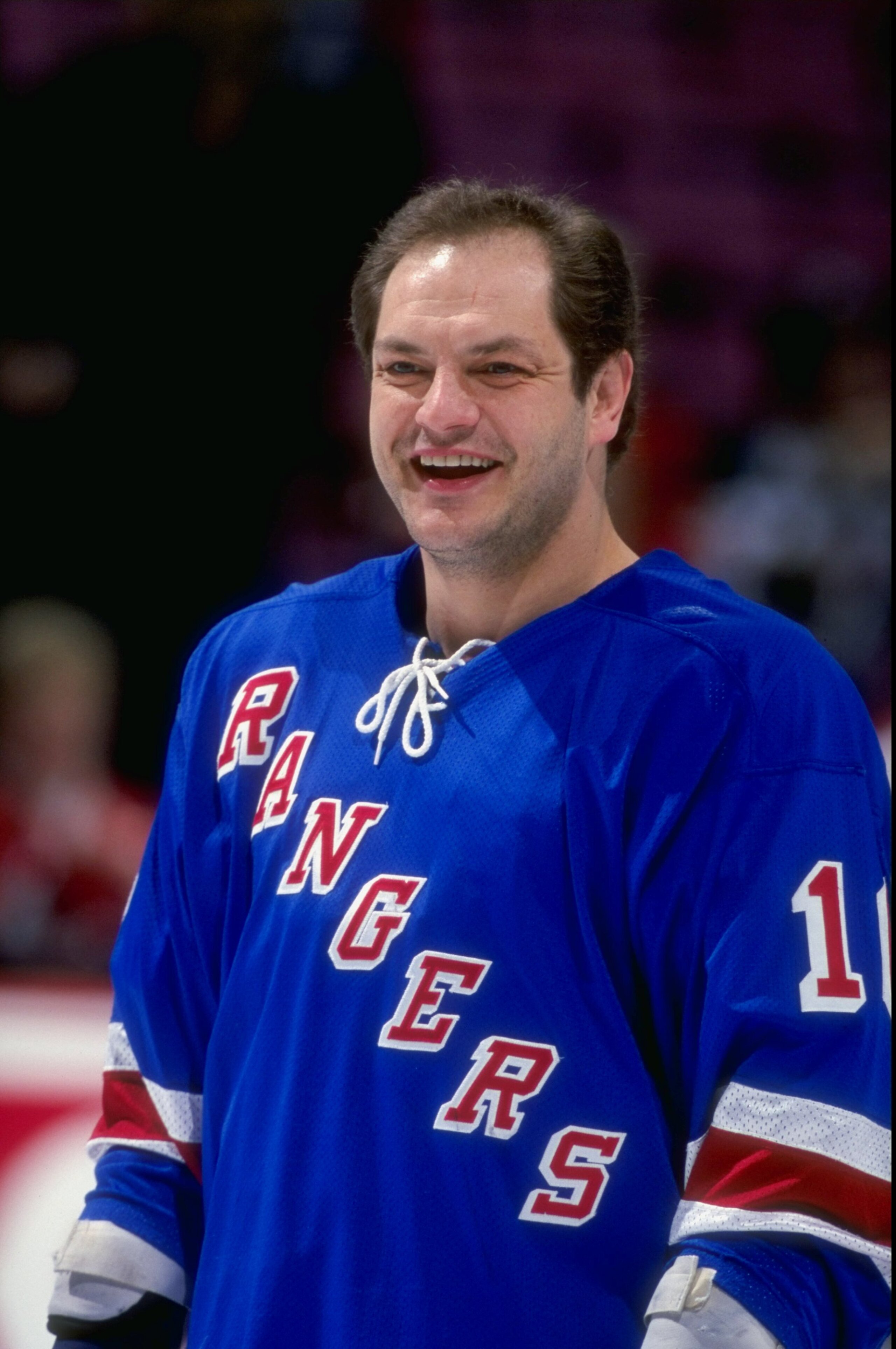16 Dec 1998: Leftwinger Esa Tikkanen #10 of the New York Rangers looks on during a game against the New Jersey Devils at the Continental Airlines Arena in East Rutherford, New Jersey. The Devils defeated the Rangers 6-3. Mandatory Credit: Al Bello /Al 16 Dec 1998: Leftwinger Esa Tikkanen #10 of the New York Rangers looks on during a game against the New Jersey Devils at the Continental Airlines Arena in East Rutherford, New Jersey. The Devils defeated the Rangers 6-3. Mandatory Credit: Al Bello /Al