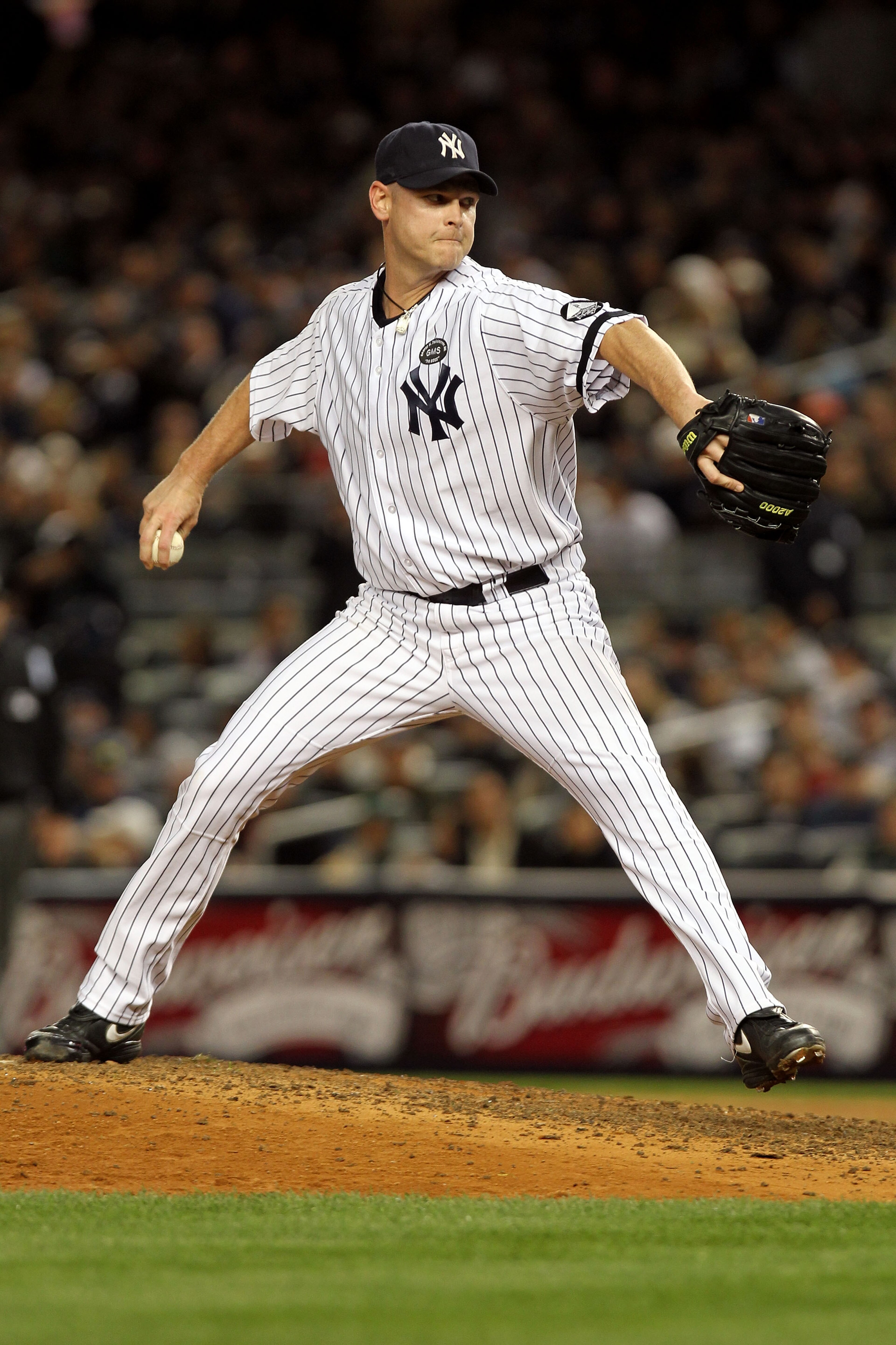 NEW YORK - OCTOBER 18: Kerry Wood #39 of the New York Yankees throws a pitch against the Texas Rangers in Game Three of the ALCS during the 2010 MLB Playoffs at Yankee Stadium on October 18, 2010 in New York, New York. (Photo by Nick Laham/Getty Images) NEW YORK - OCTOBER 18: Kerry Wood #39 of the New York Yankees throws a pitch against the Texas Rangers in Game Three of the ALCS during the 2010 MLB Playoffs at Yankee Stadium on October 18, 2010 in New York, New York. (Photo by Nick Laham/Getty Images)