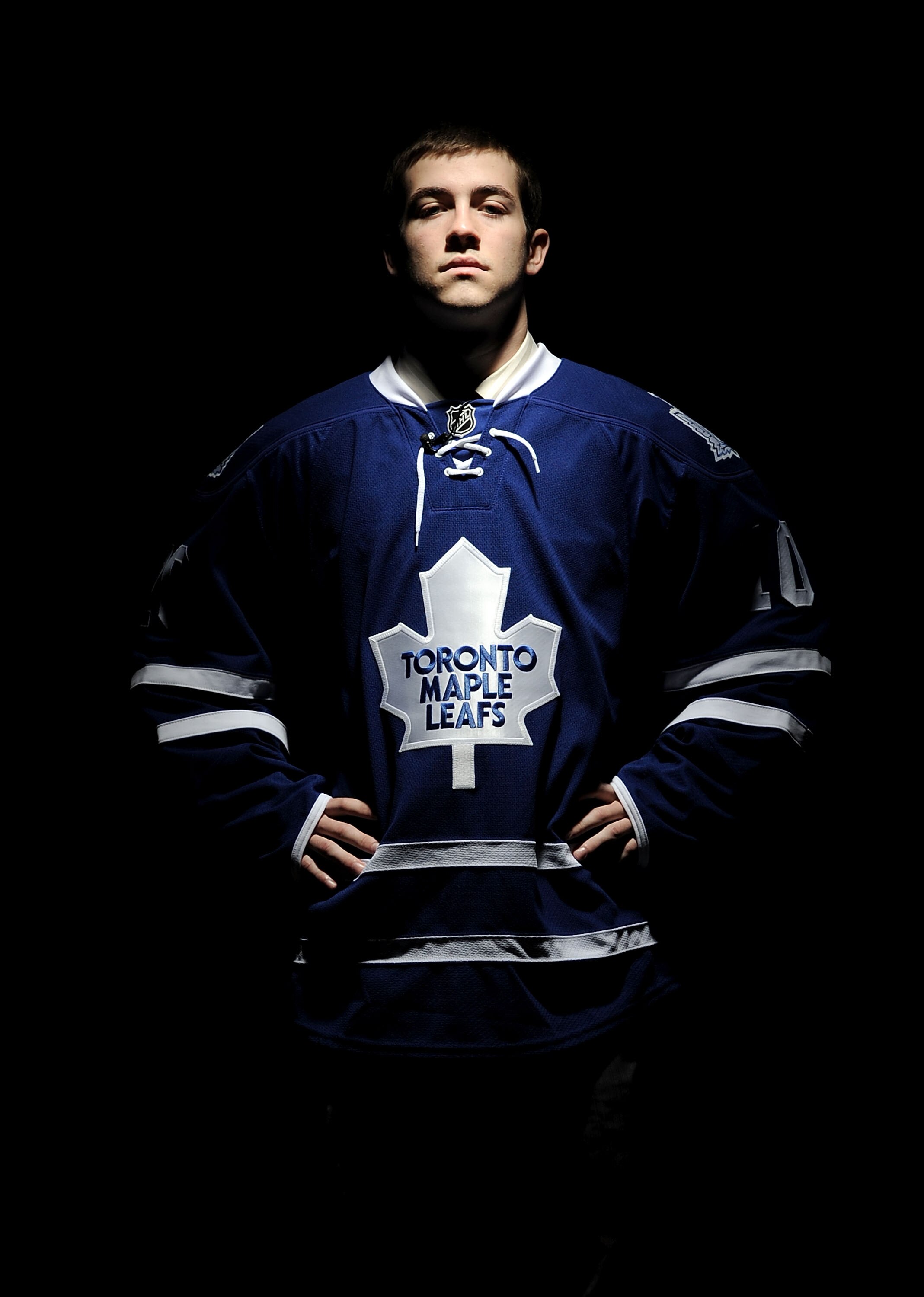 LOS ANGELES, CA - JUNE 26:  Brad Ross, drafted in the second round by the Toronto Maple Leafs poses for a portrait during day two of the 2010 NHL Entry Draft at Staples Center on June 26, 2010 in Los Angeles, California.  (Photo by Harry How/Getty Images)