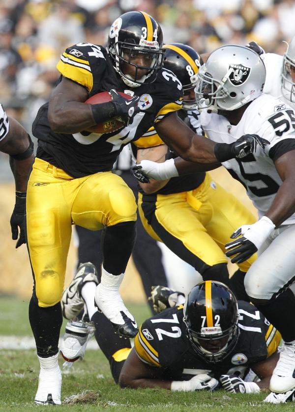 Rashard Mendenhall gained only 59 yards on Sunday.
