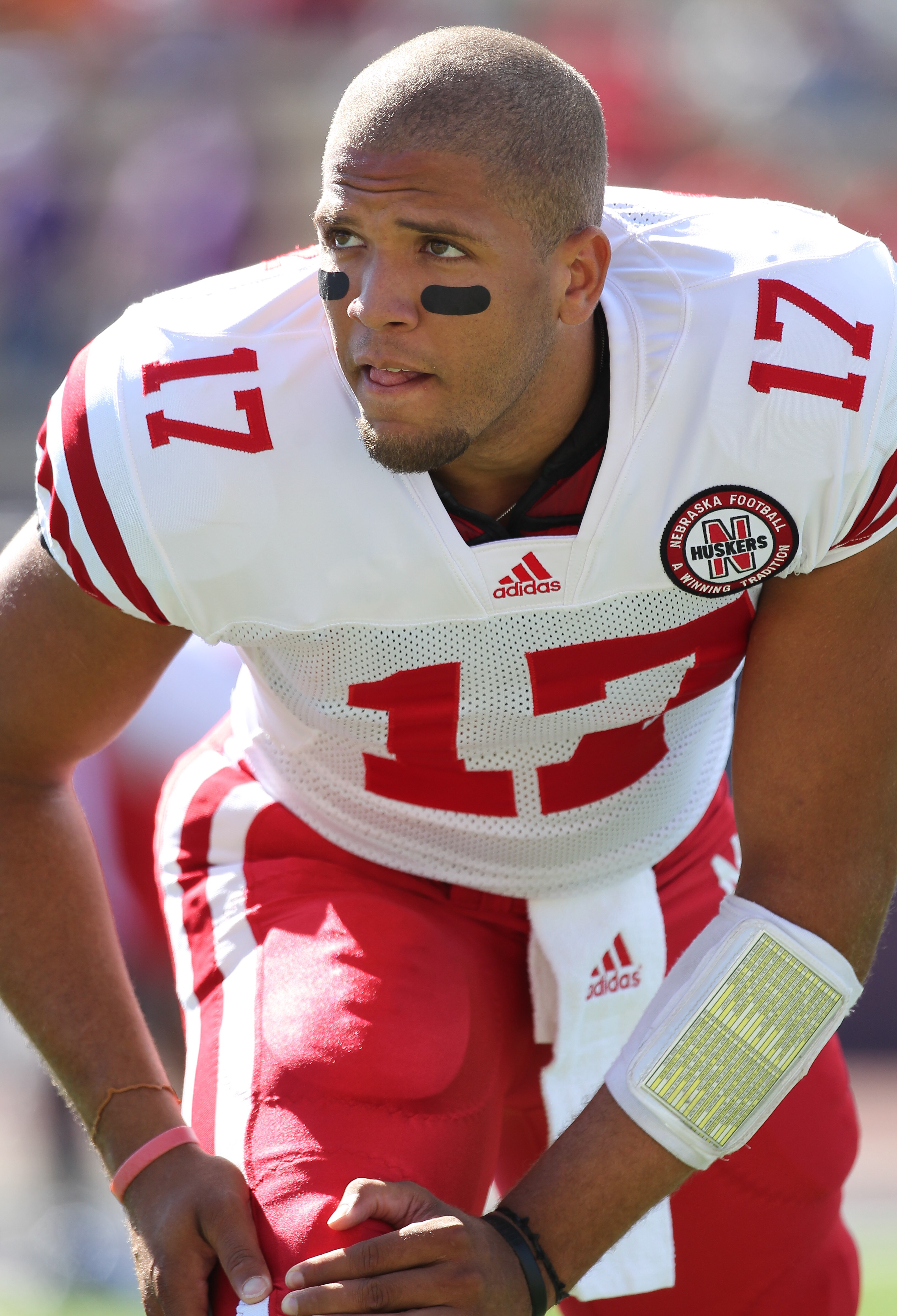 SEATTLE - SEPTEMBER 18: Quarterback Cody Green #17 of the Nebraska Cornhuskers looks on during warmups prior to the game against the Washington Huskies on September 18, 2010 at Husky Stadium in Seattle, Washington. (Photo by Otto Greule Jr/Getty Images)