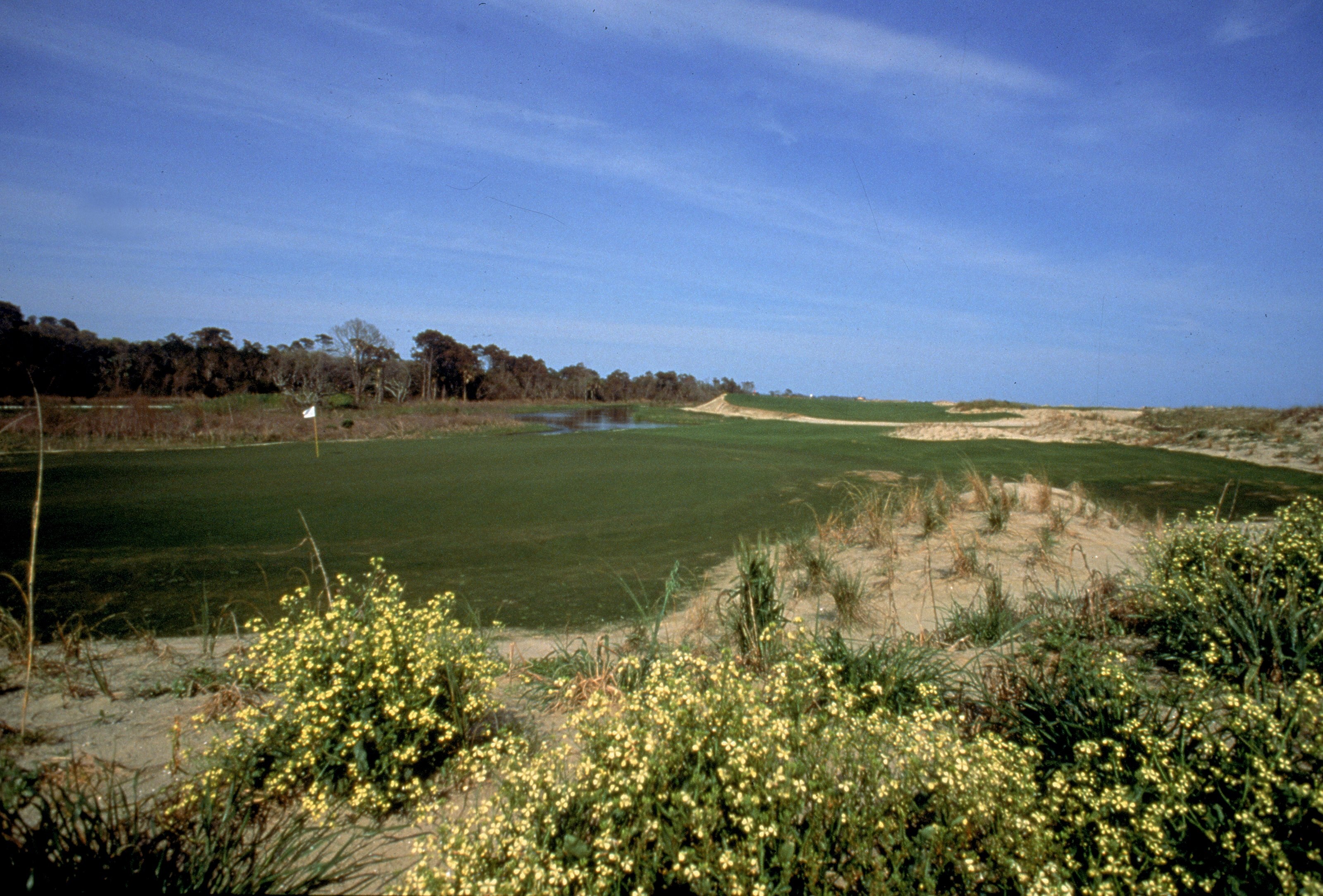 1995: The 11th hole at the Kiawah Island Resort - The Ocean Course in Kiawah Island, South Carolina. Mandatory Credit: Matt Harris  /Allsport