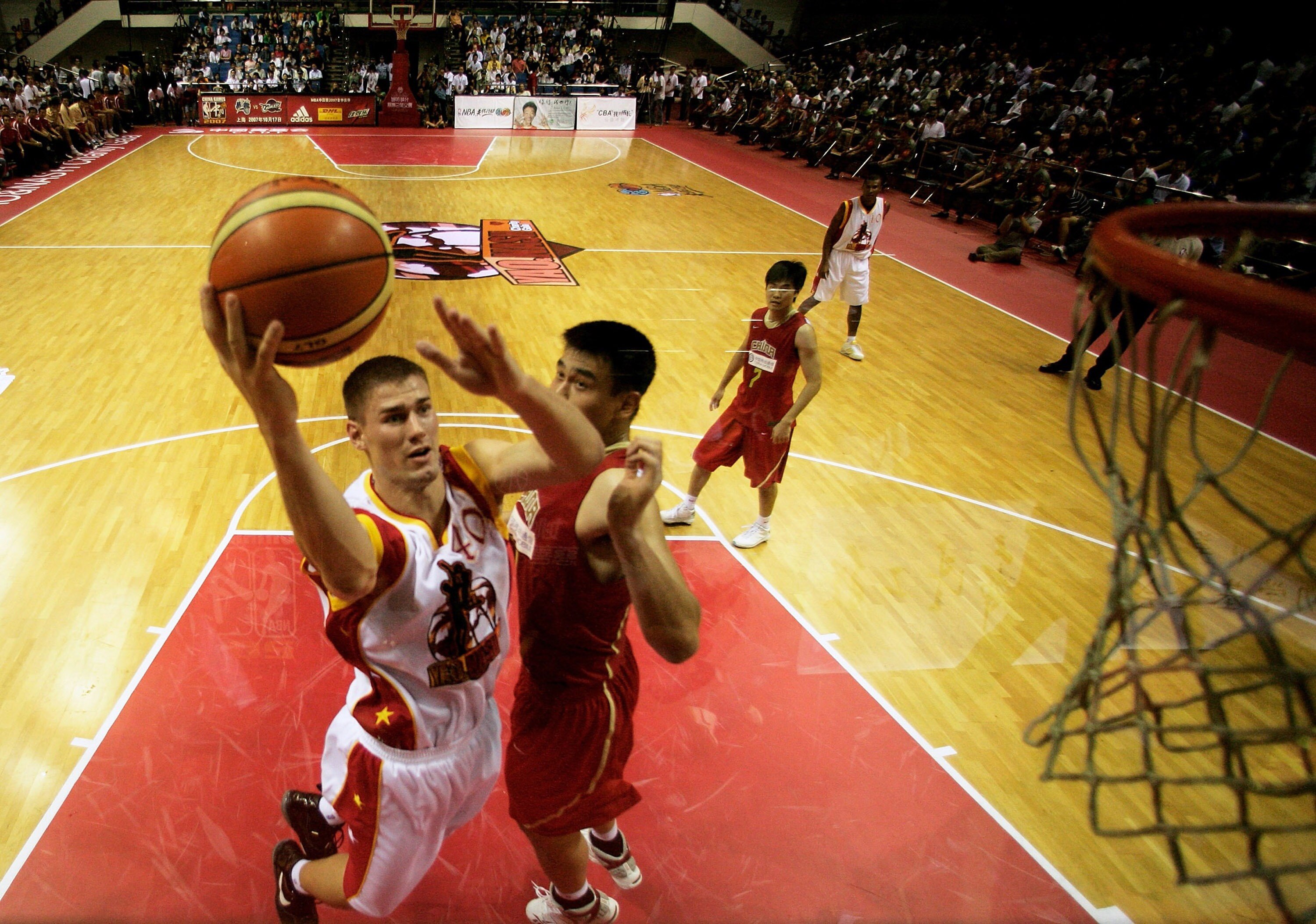 BEIJING - SEPTEMBER 14:  Paul Davis of the USA in action during a charity match between an NBA All-star team and China September 14, 2007 in Beijing, China.  (Photo by Adam Pretty/Getty Images)