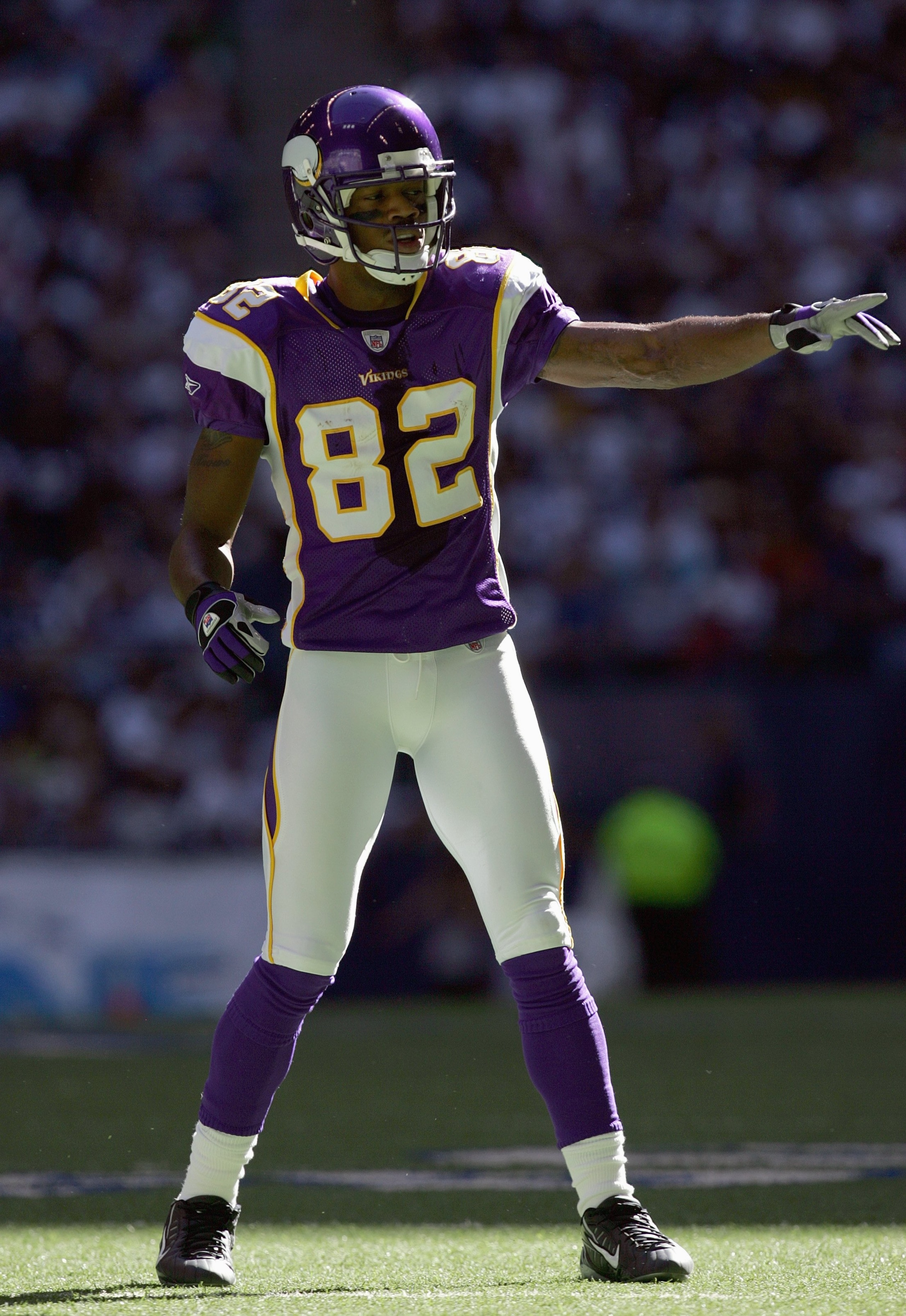 IRVING, TX - OCTOBER 21: Troy Williamson #82 of the Minnesota Vikings moves on the field during the game against the Dallas Cowboys at Texas Stadium on October 21, 2007 in Irving, Texas. (Photo by Ronald Martinez/Getty Images) IRVING, TX - OCTOBER 21: Troy Williamson #82 of the Minnesota Vikings moves on the field during the game against the Dallas Cowboys at Texas Stadium on October 21, 2007 in Irving, Texas. (Photo by Ronald Martinez/Getty Images)