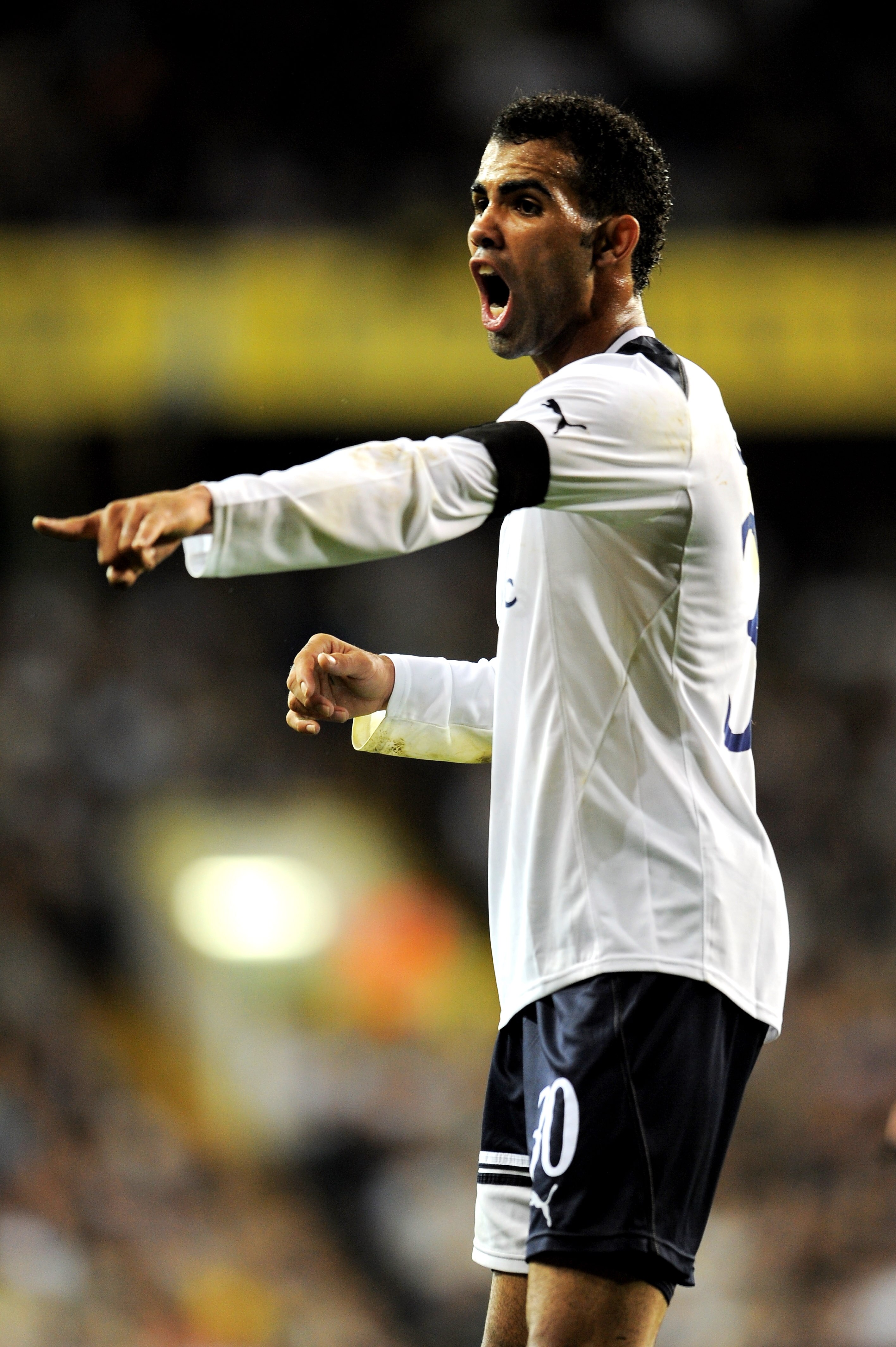 LONDON, ENGLAND - SEPTEMBER 21:  Sandro of Spurs gestures during the Carling Cup third round match between Tottenham Hotspur and Arsenal at White Hart Lane on September 21, 2010 in London, England.  (Photo by Michael Regan/Getty Images)