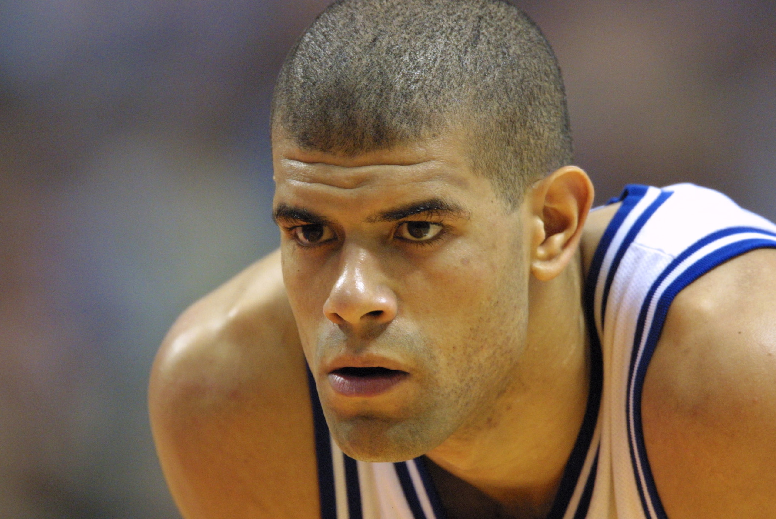 2 Apr 2001:  Shane Battier #31 of Duke looks on during Duke's 82-72 win over Arizona in the NCAA National Championship Game of the Men's Final Four tournament at the Metrodome in Minneapolis, Minnesota.  DIGITAL IMAGE. Mandatory Credit: Brian Bahr/ALLSPOR