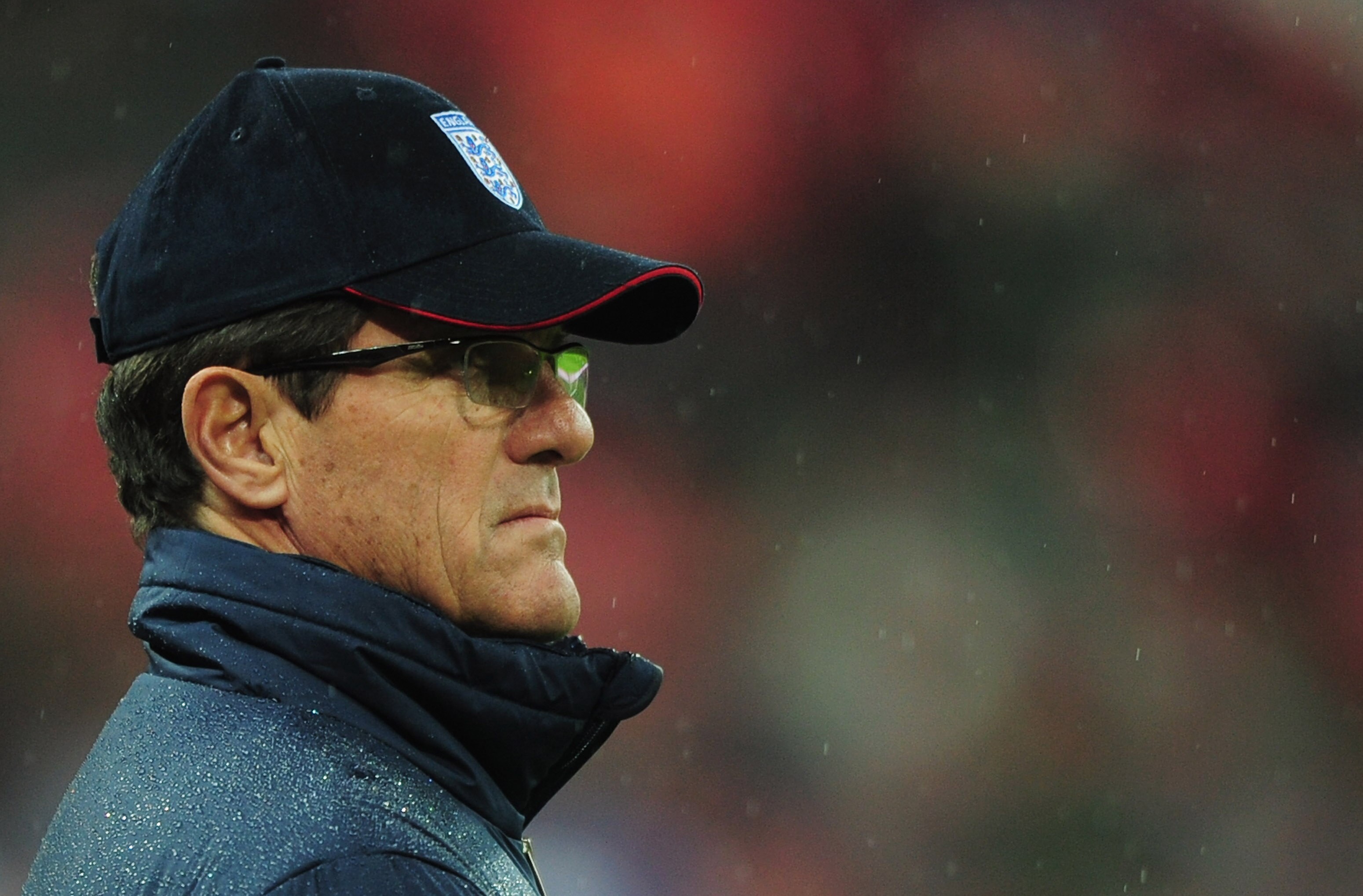 LONDON, ENGLAND - NOVEMBER 17:  Fabio Capello manager of England looks on prior to the international friendly match between England and France at Wembley Stadium on November 17, 2010 in London, England.  (Photo by Shaun Botterill/Getty Images)