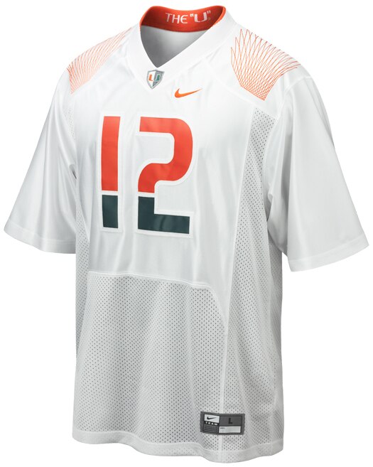 Miami's Pro Combat from 2009 alot better than the orange ones they wore this year. Picture from allcanesblog.com