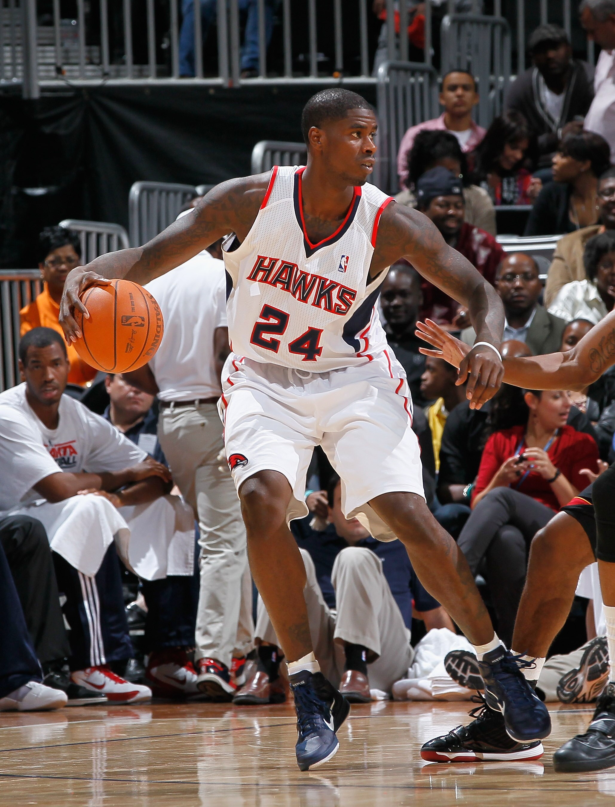ATLANTA - OCTOBER 21:  Marvin Williams #24 of the Atlanta Hawks against the Miami Heat at Philips Arena on October 21, 2010 in Atlanta, Georgia.  (Photo by Kevin C. Cox/Getty Images)