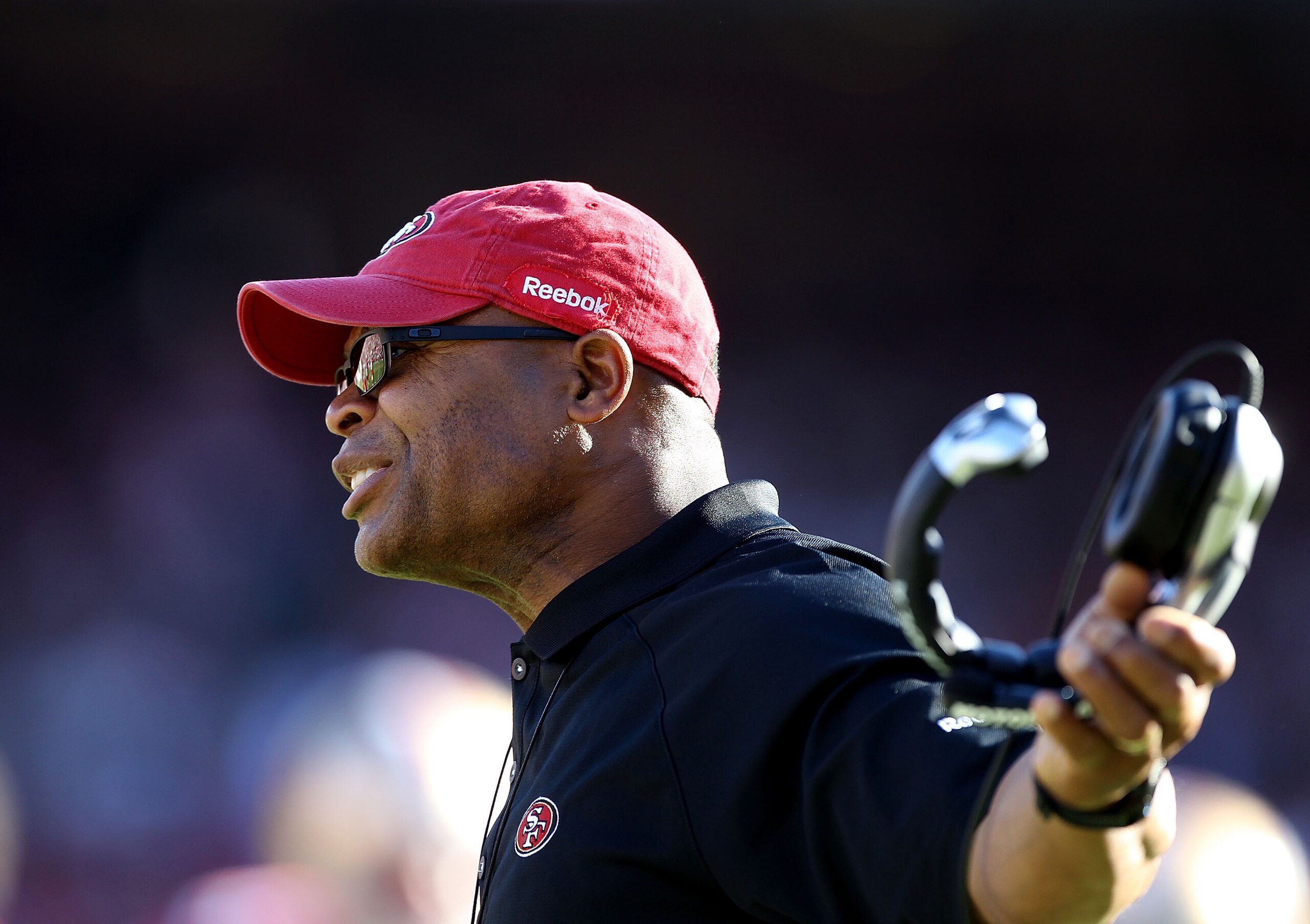 SAN FRANCISCO - NOVEMBER 14: Head coach Mike Singletary of the San Francisco 49ers shouts on the sidelines during their game against the St. Louis Rams at Candlestick Park on November 14, 2010 in San Francisco, California. (Photo by Ezra Shaw/Getty Imag SAN FRANCISCO - NOVEMBER 14: Head coach Mike Singletary of the San Francisco 49ers shouts on the sidelines during their game against the St. Louis Rams at Candlestick Park on November 14, 2010 in San Francisco, California. (Photo by Ezra Shaw/Getty Imag