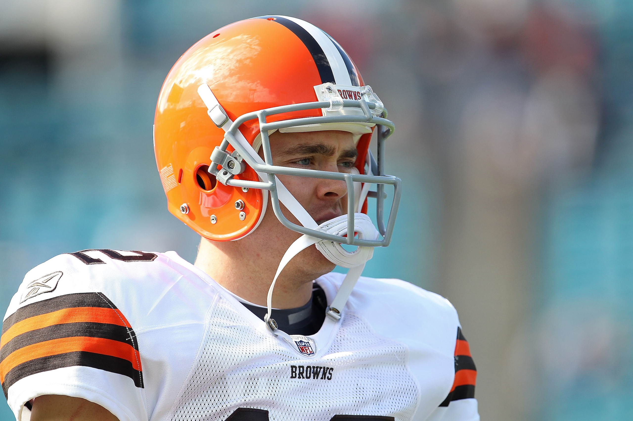 JACKSONVILLE, FL - NOVEMBER 21:  Colt McCoy #12  of the Cleveland Browns warms up during a game agaisnt the Jacksonville Jaguars at EverBank Field on November 21, 2010 in Jacksonville, Florida.  (Photo by Mike Ehrmann/Getty Images)