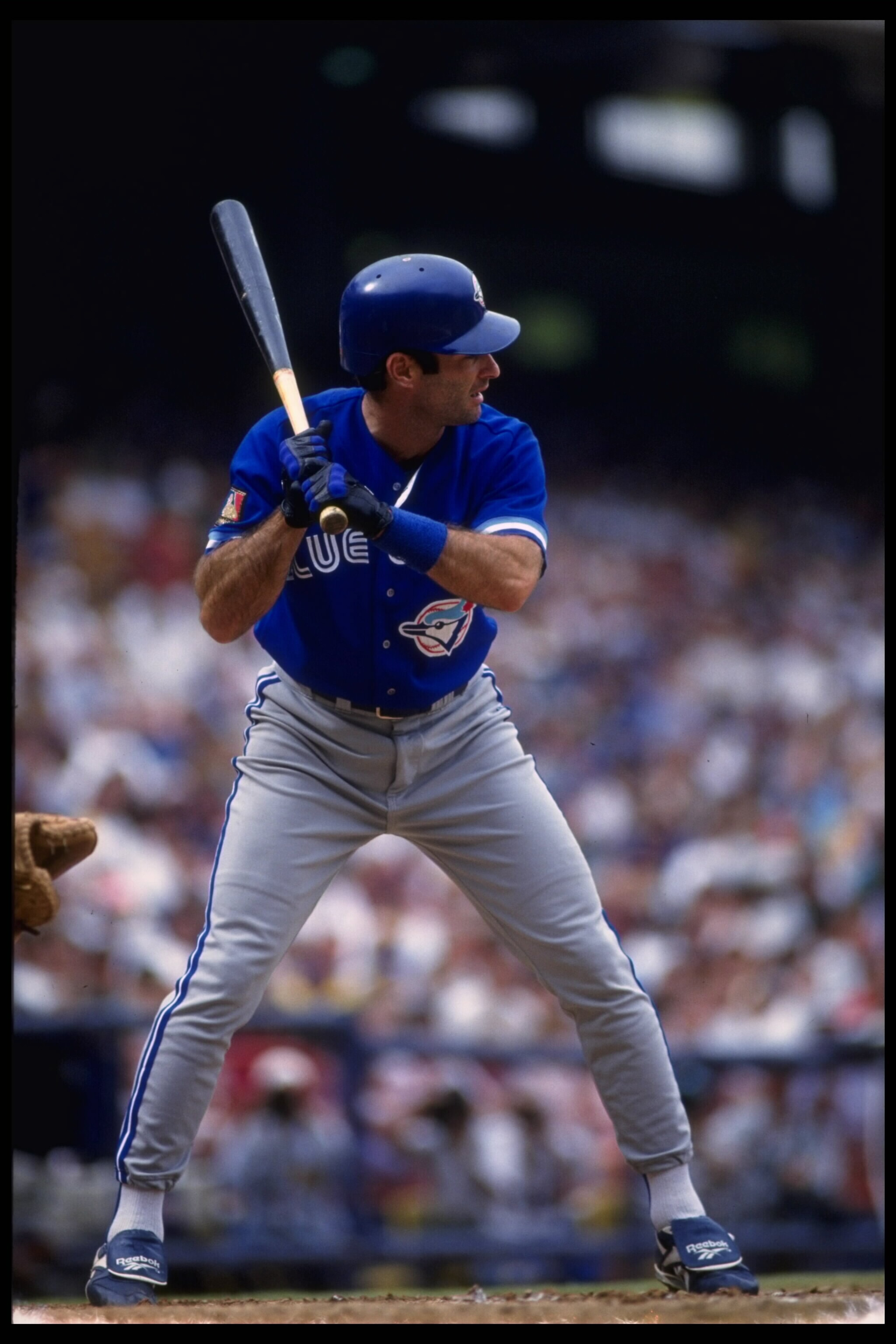 17 Apr 1994:  Power hitter Paul Molitor of the Toronto Blue Jays stands ready to bat against the California Angels at Anaheim Stadium in Anaheim, California.   Mandatory Credit:  Steve Dunn/Allsport