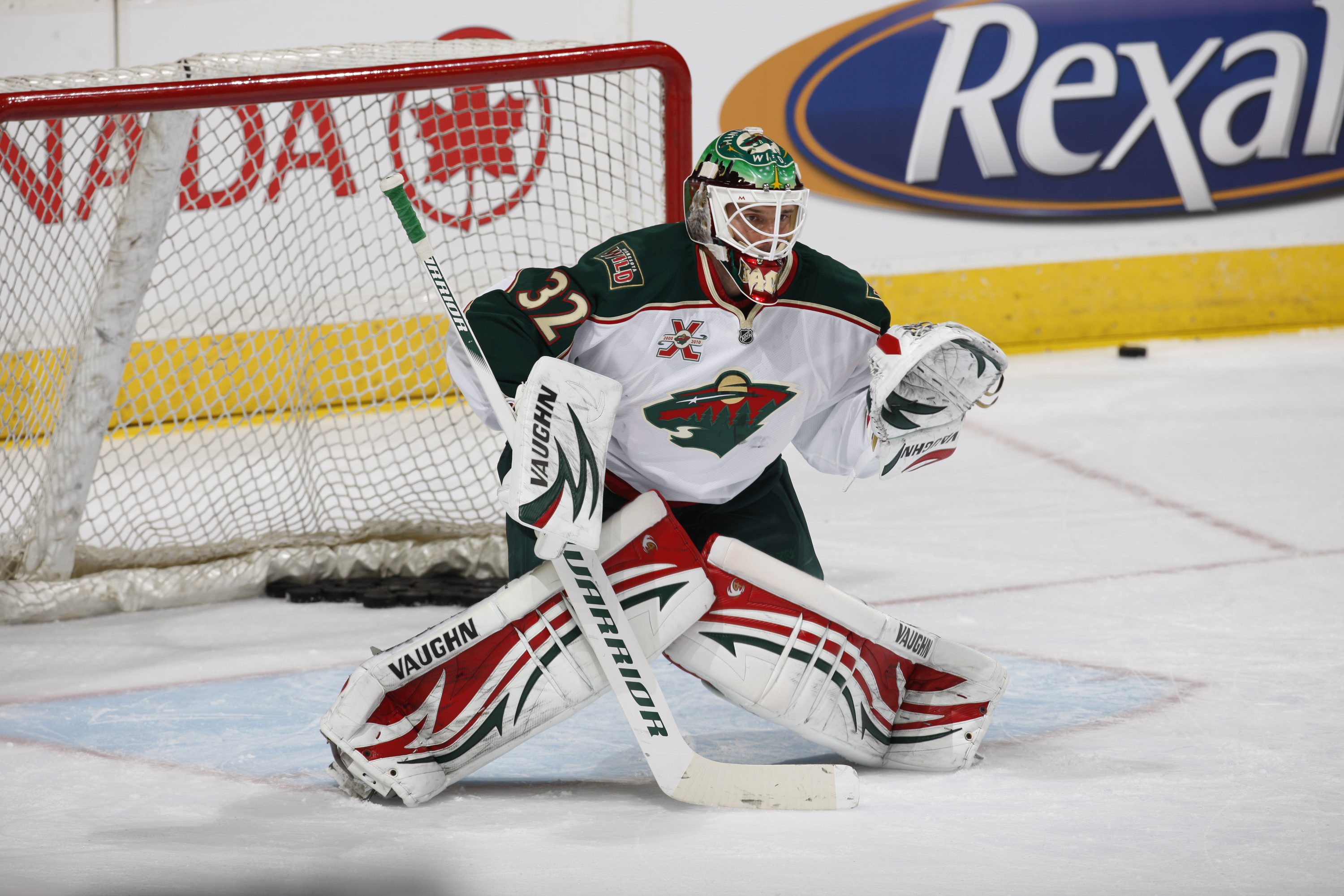 EDMONTON, CANADA - OCTOBER 21: Niklas Backstrom #32 of the Minnesota Wild skates against the Edmonton Oilers on October 21, 2010 at Rexall Place in Edmonton, Alberta, Canada. (Photo by Dale MacMillan/Getty Images)