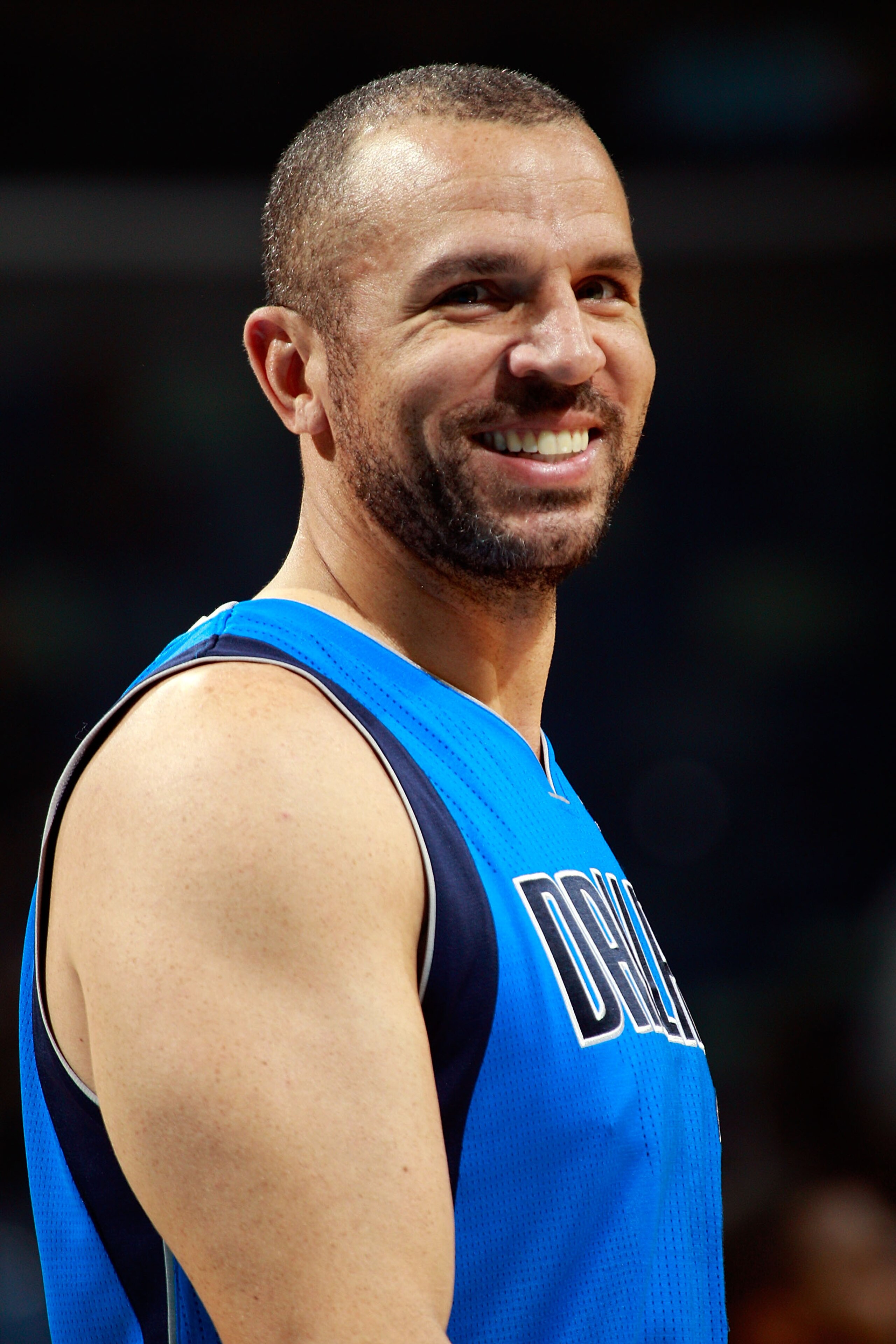 NEW ORLEANS - NOVEMBER 17:  Jason Kidd #2 of the Dallas Mavericks smiles before the game against the New Orleans Hornets at the New Orleans Arena on November 17, 2010 in New Orleans, Louisiana.  NOTE TO USER: User expressly acknowledges and agrees that, b