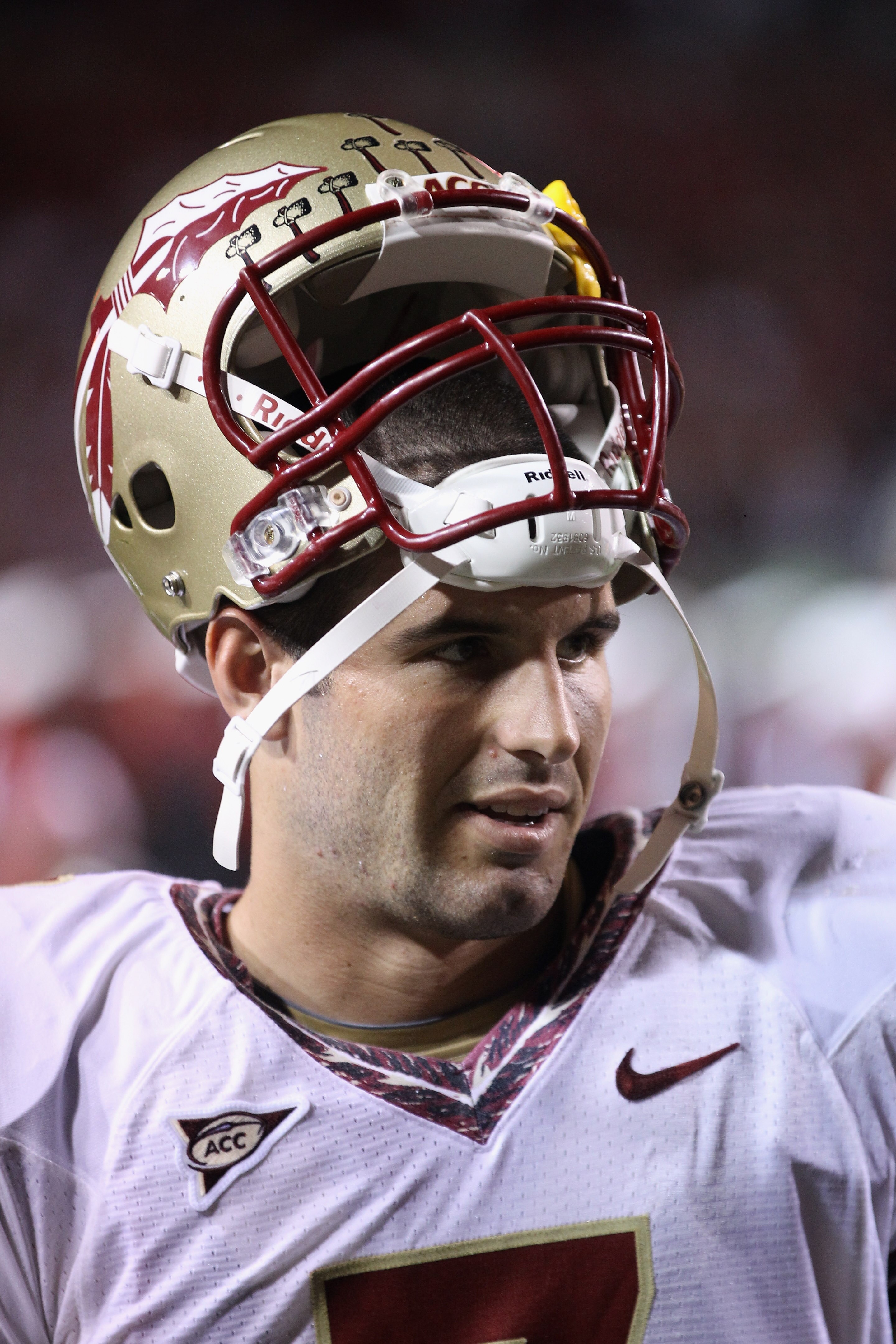 RALEIGH, NC - OCTOBER 28:  Christian Ponder #7 of the Florida State Seminoles against the North Carolina State Wolfpack during their game at Carter-Finley Stadium on October 28, 2010 in Raleigh, North Carolina.  (Photo by Streeter Lecka/Getty Images)