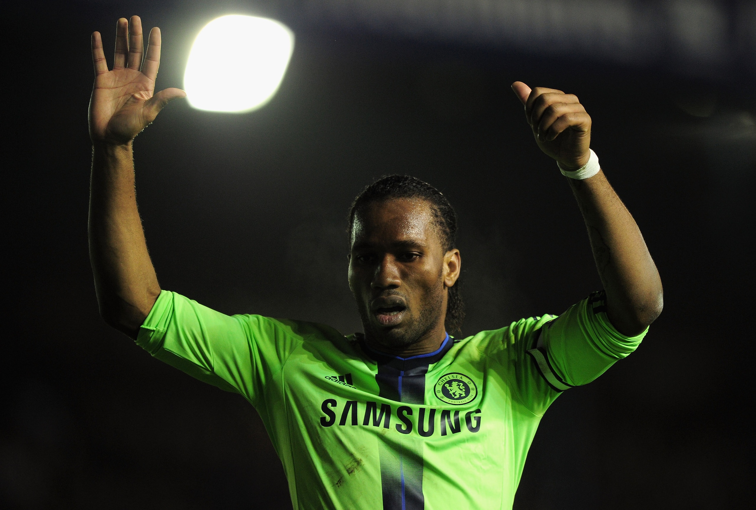 BIRMINGHAM, ENGLAND - NOVEMBER 20:  Didier Drogba of Chelsea reacts during the Barclays Premier League match between Birmingham City and Chelsea at St Andrews on November 20, 2010 in Birmingham, England.  (Photo by Shaun Botterill/Getty Images)