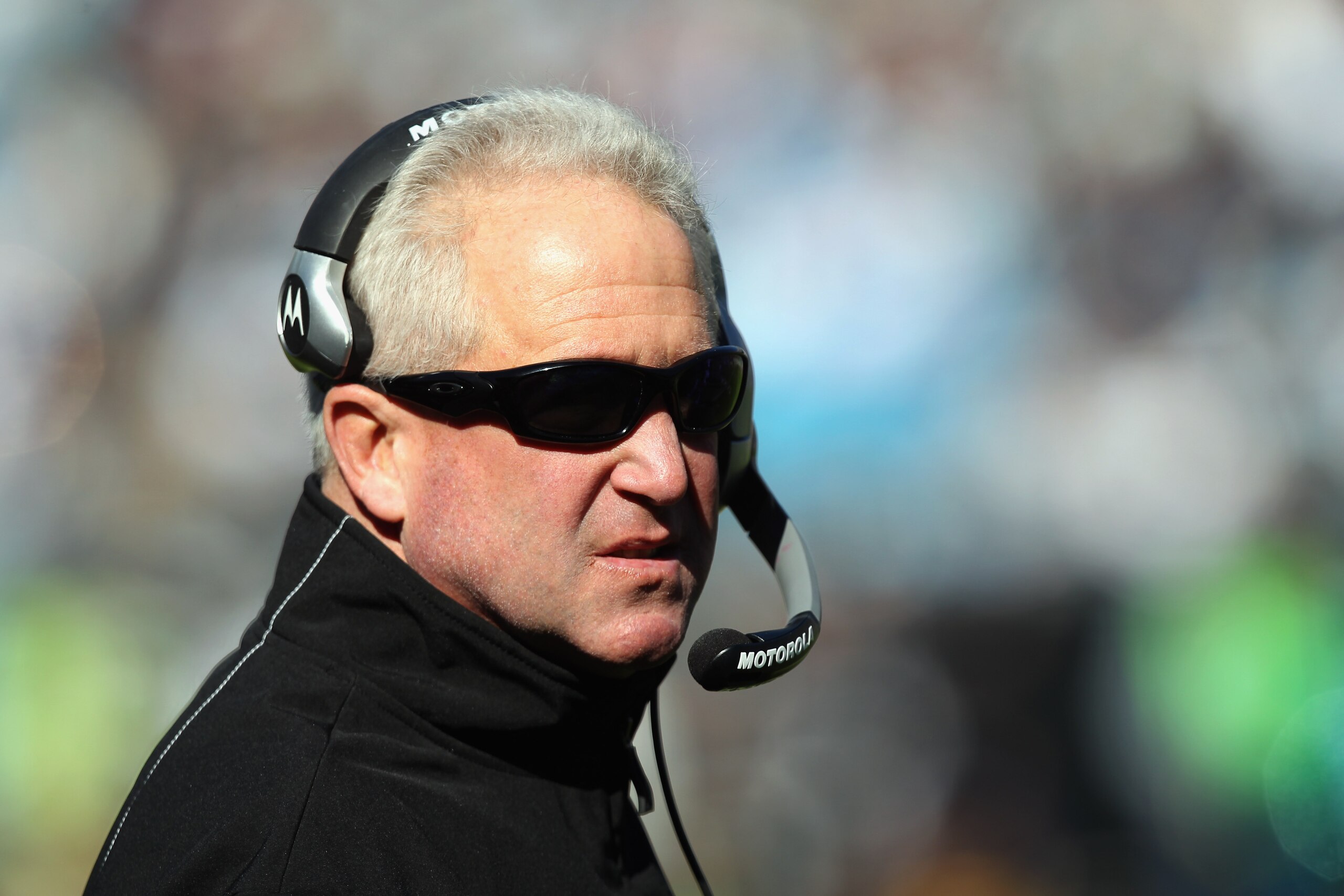 CHARLOTTE, NC - NOVEMBER 07: Head coach John Fox of the Carolina Panthers during their game against the New Orleans Saints at Bank of America Stadium on November 7, 2010 in Charlotte, North Carolina. (Photo by Streeter Lecka/Getty Images) CHARLOTTE, NC - NOVEMBER 07: Head coach John Fox of the Carolina Panthers during their game against the New Orleans Saints at Bank of America Stadium on November 7, 2010 in Charlotte, North Carolina. (Photo by Streeter Lecka/Getty Images)