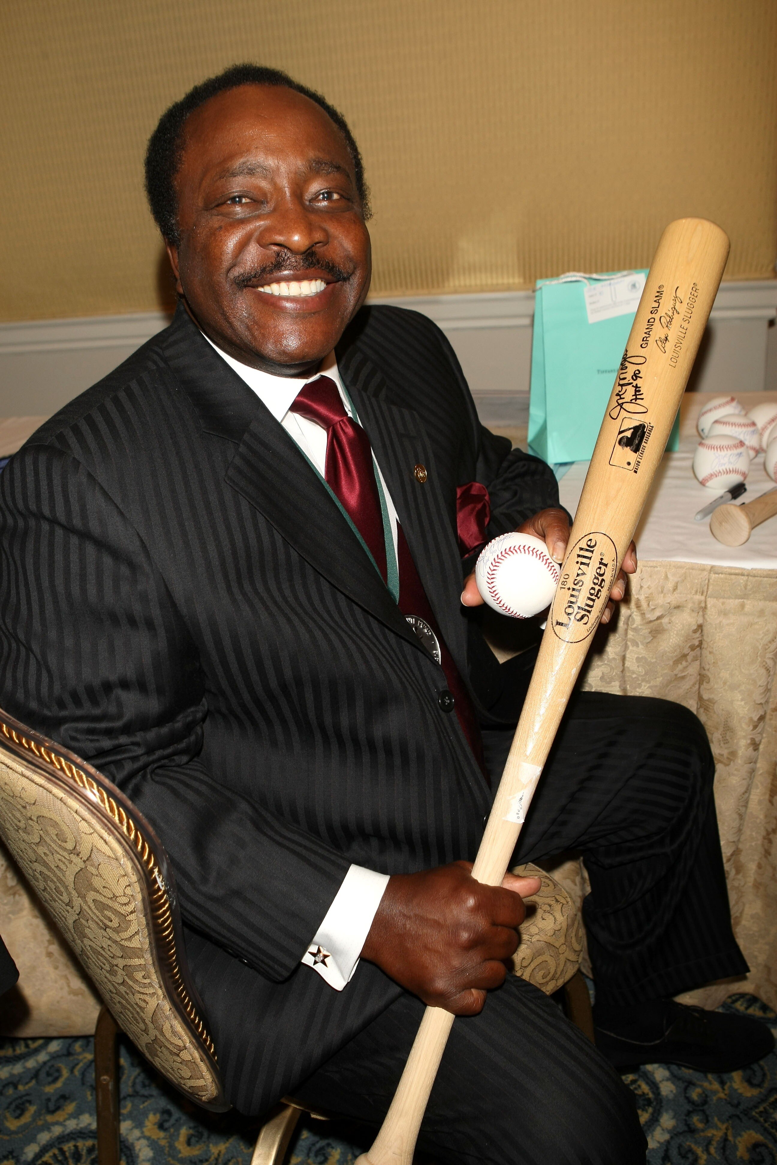 NEW YORK - SEPTEMBER 17: Joe Morgan poses with bat and ball at the 22nd Annual Great Sports Legends Dinner to benefit The Buoniconti Fund to Cure Paralysis at the Waldorf Astoria September 17, 2007 in New York City. The event honors sports legends for the