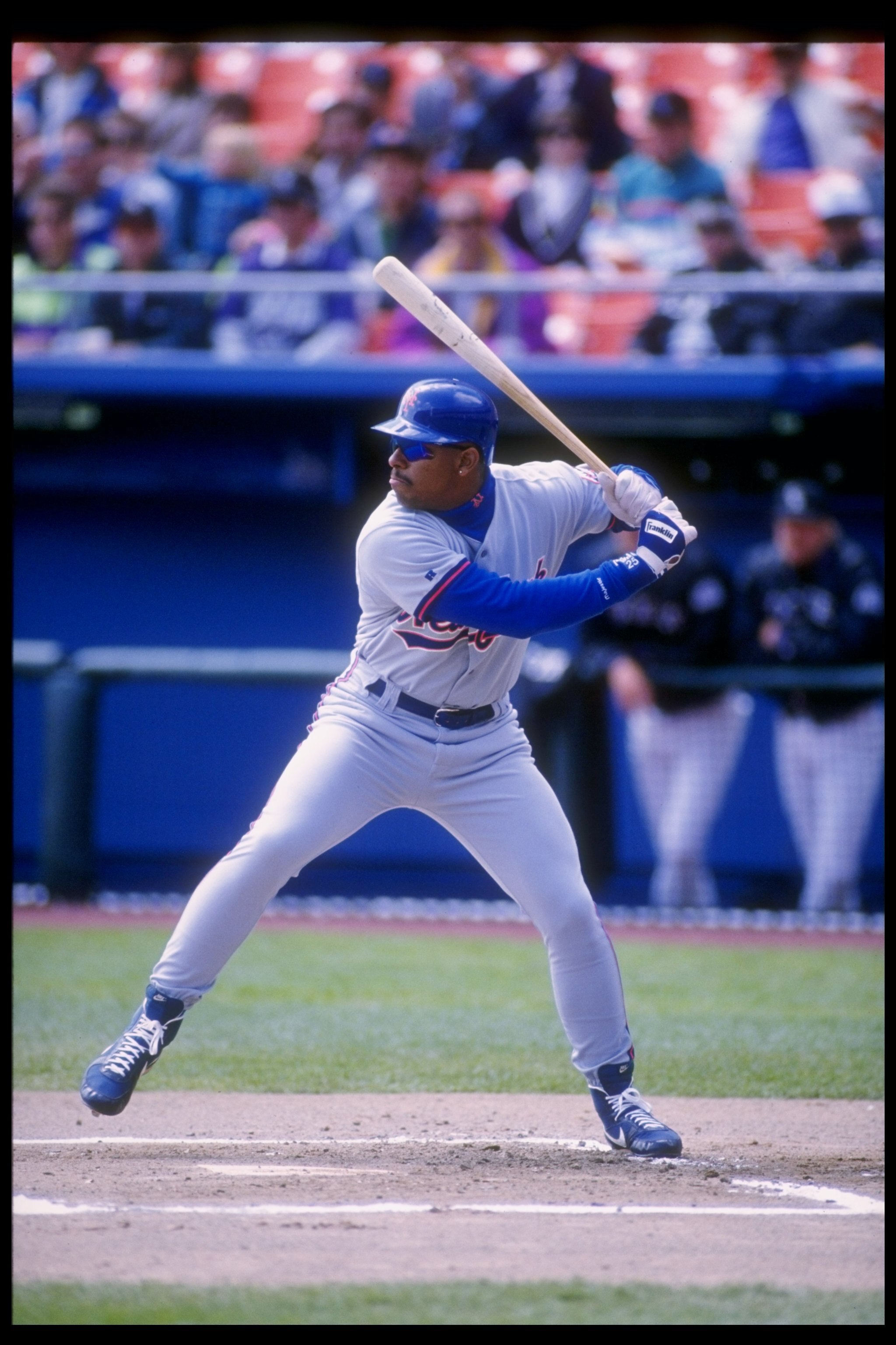 15 Apr 1993: Infielder Bobby Bonilla of the New York Mets in action during a game against the Colorado Rockies at Shea Stadium in Flushing, New York.