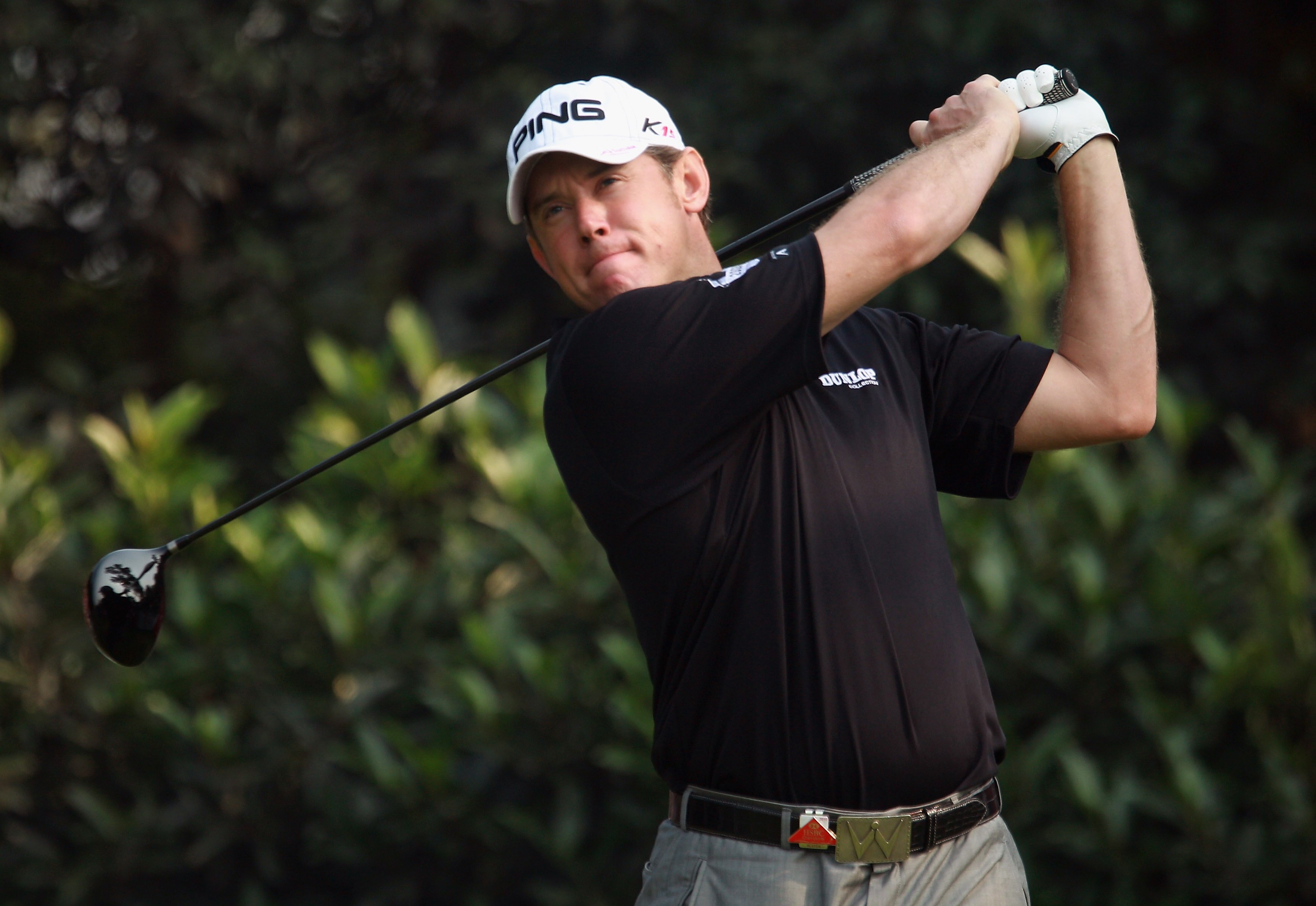 SHANGHAI, CHINA - NOVEMBER 07:  Lee Westwood of England watches his tee shot on the fifth hole during the final round of the WGC-HSBC Champions at the Sheshan Golf Club on November 7, 2010 in Shanghai, China.  (Photo by Scott Halleran/Getty Images)