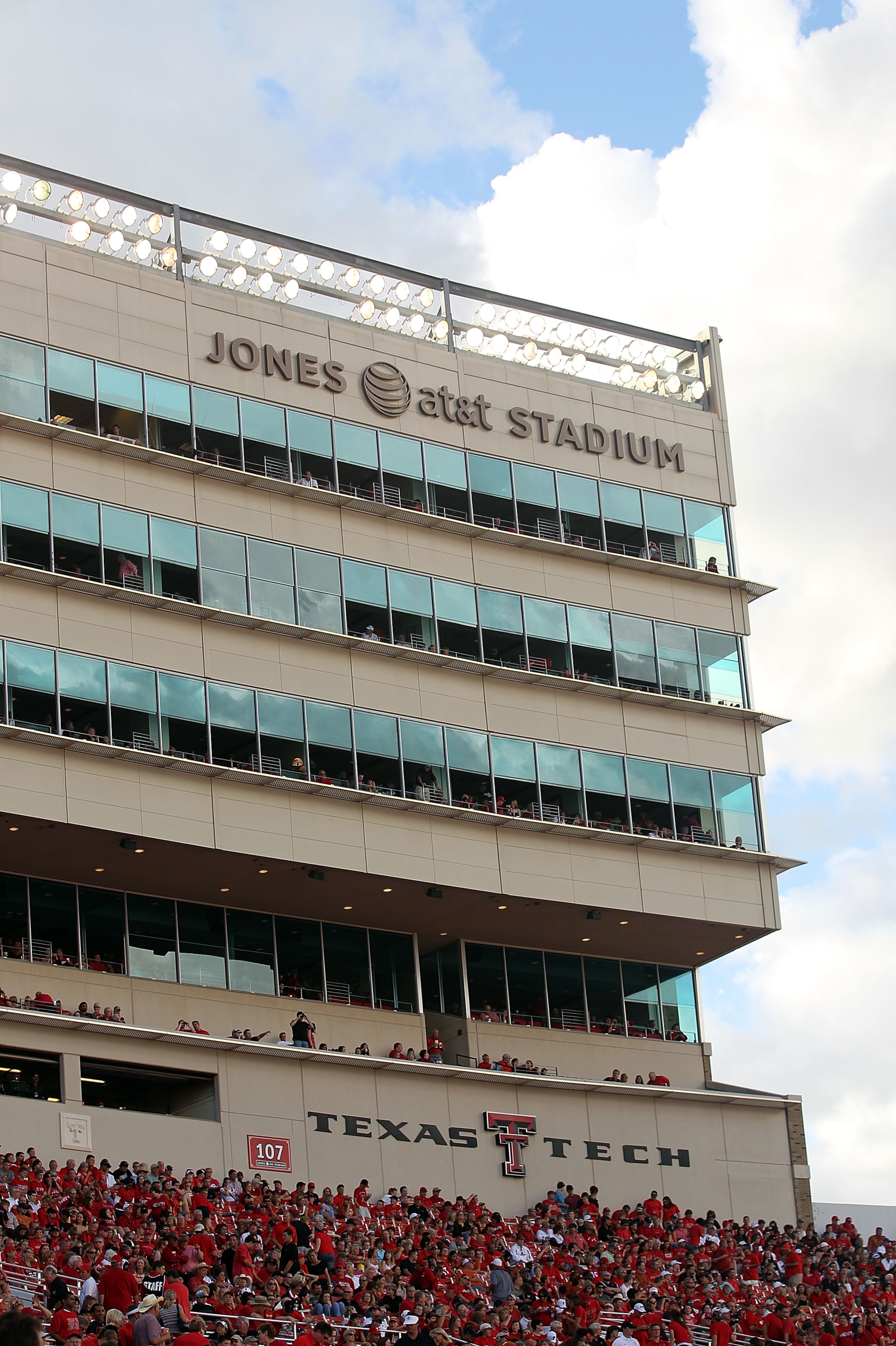LUBBOCK, TX - SEPTEMBER 18:  A general view of Jones AT&T Stadium on September 18, 2010 in Lubbock, Texas.  (Photo by Ronald Martinez/Getty Images)