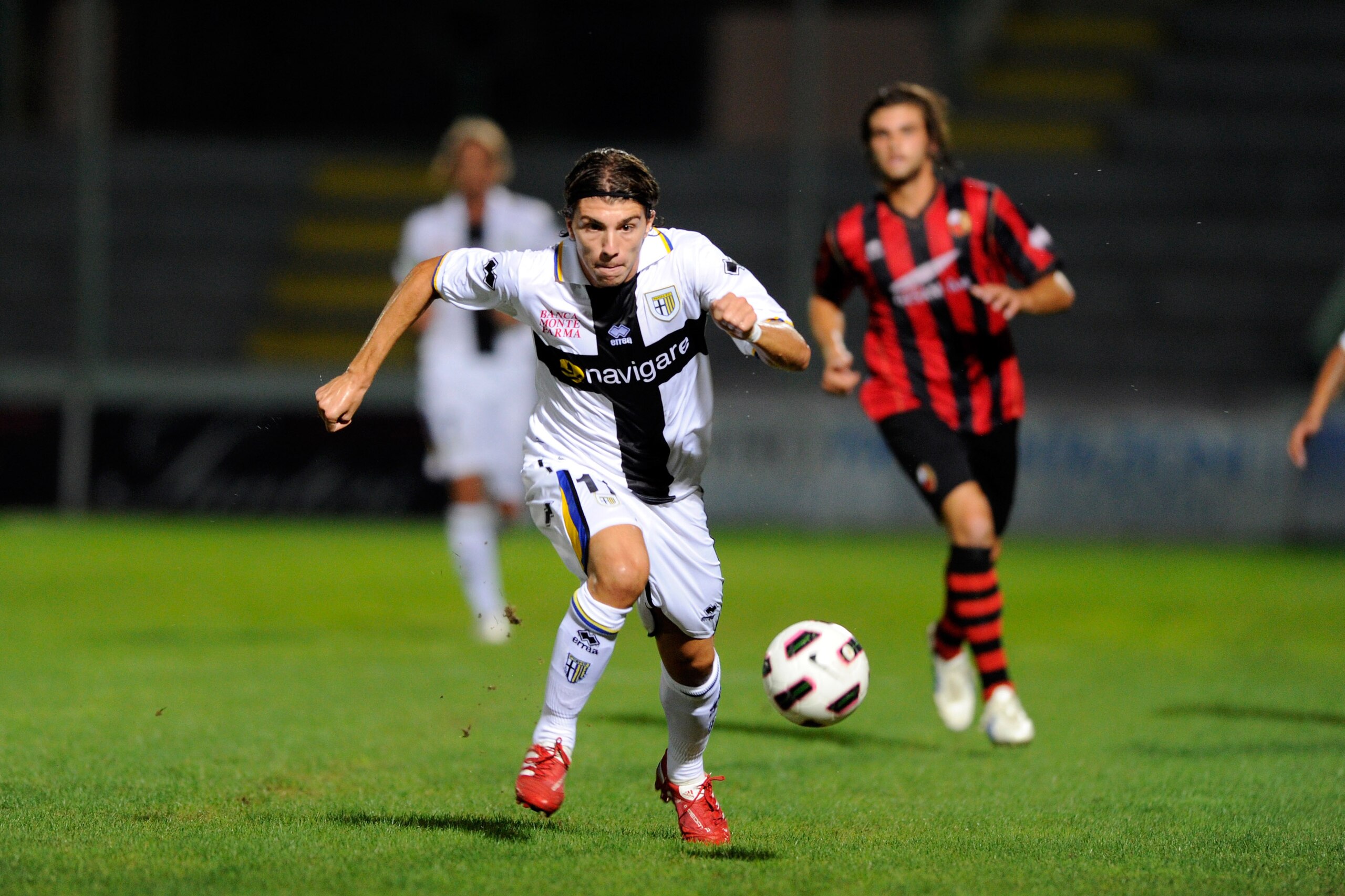LUCCA, ITALY - AUGUST 13:  Alberto Paloschi of Parma FC during the Pre-Season Friendly match between Lucchese and Parma at Stadio Porta Elisa on August 13, 2010 in Lucca, Italy.  (Photo by Claudio Villa/Getty Images)