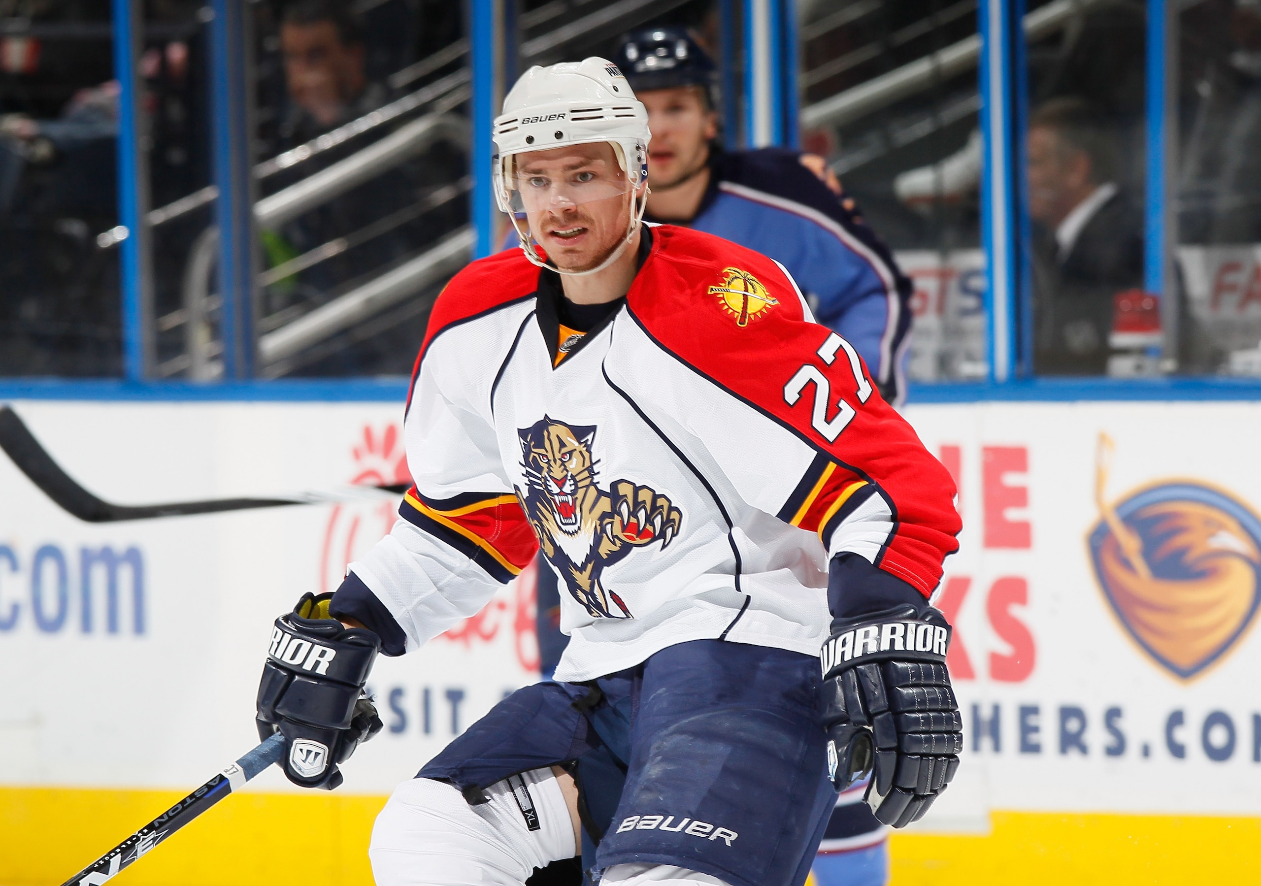 ATLANTA - NOVEMBER 17: Steven Reinprecht #27 of the Florida Panthers against the Atlanta Thrashers at Philips Arena on November 17, 2010 in Atlanta, Georgia. (Photo by Kevin C. Cox/Getty Images) ATLANTA - NOVEMBER 17: Steven Reinprecht #27 of the Florida Panthers against the Atlanta Thrashers at Philips Arena on November 17, 2010 in Atlanta, Georgia. (Photo by Kevin C. Cox/Getty Images)