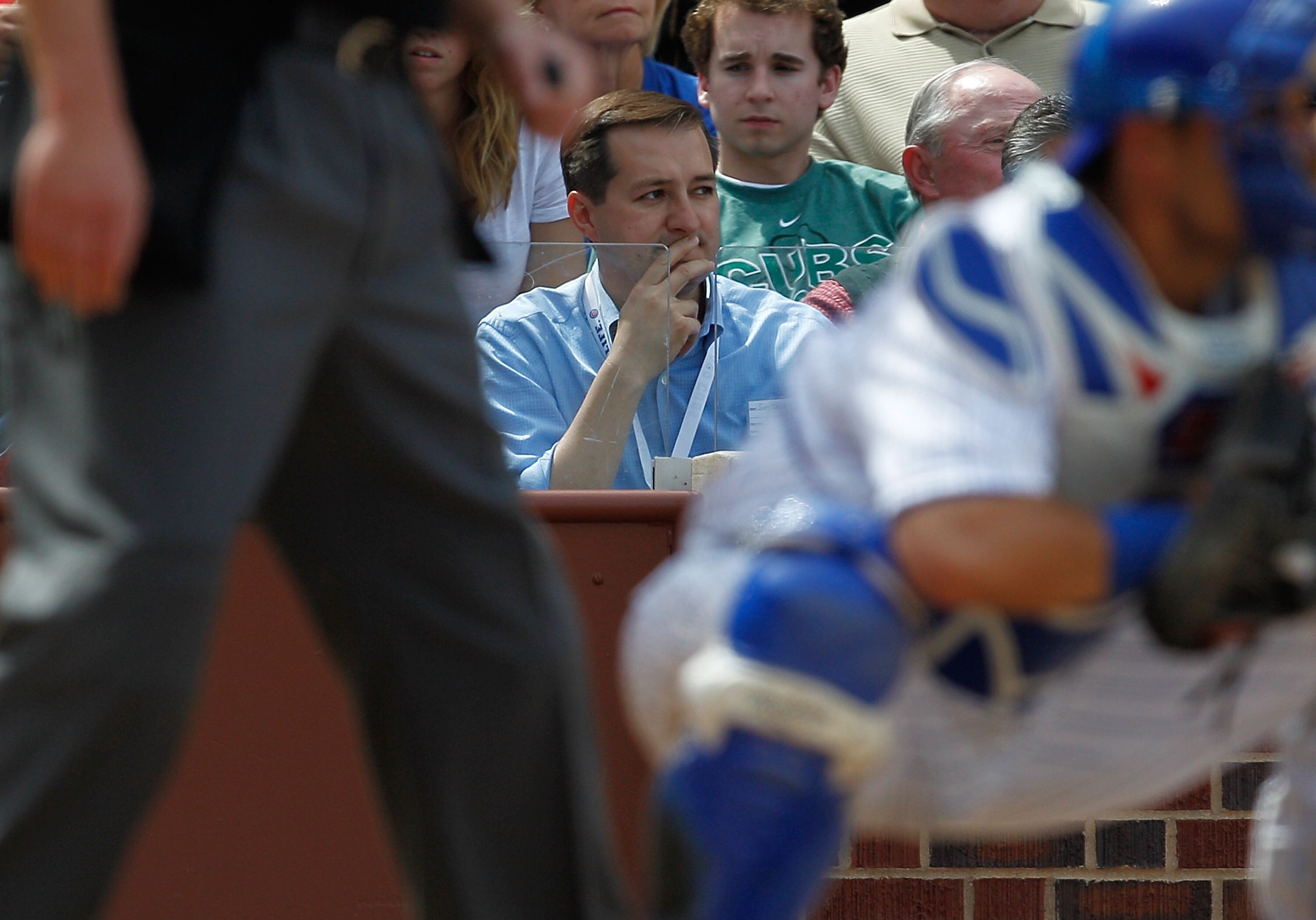 CHICAGO - MAY 14: Chairman and owner Tom Ricketts of the Chicago Cubs watches as his team takes on the Pittsburgh Pirates at Wrigley Field on May 14, 2010 in Chicago, Illinois. The Pirates defeated the Cubs 10-6. (Photo by Jonathan Daniel/Getty Images)