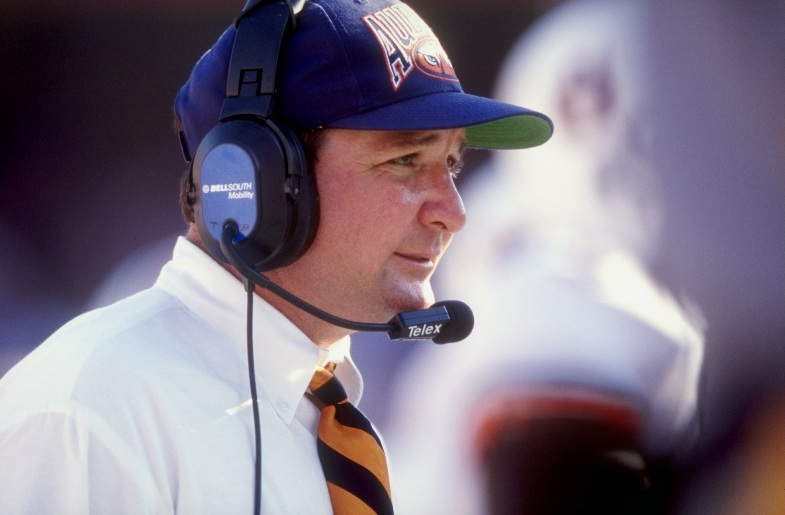 17 Oct 1998: Head coach Terry Bowden of the Auburn Tigers looks on during a game against the Florida Gators at the Florida Field in Gainesville, Florida. The Gators defeated the Tigers 24-3. 17 Oct 1998: Head coach Terry Bowden of the Auburn Tigers looks on during a game against the Florida Gators at the Florida Field in Gainesville, Florida. The Gators defeated the Tigers 24-3.
