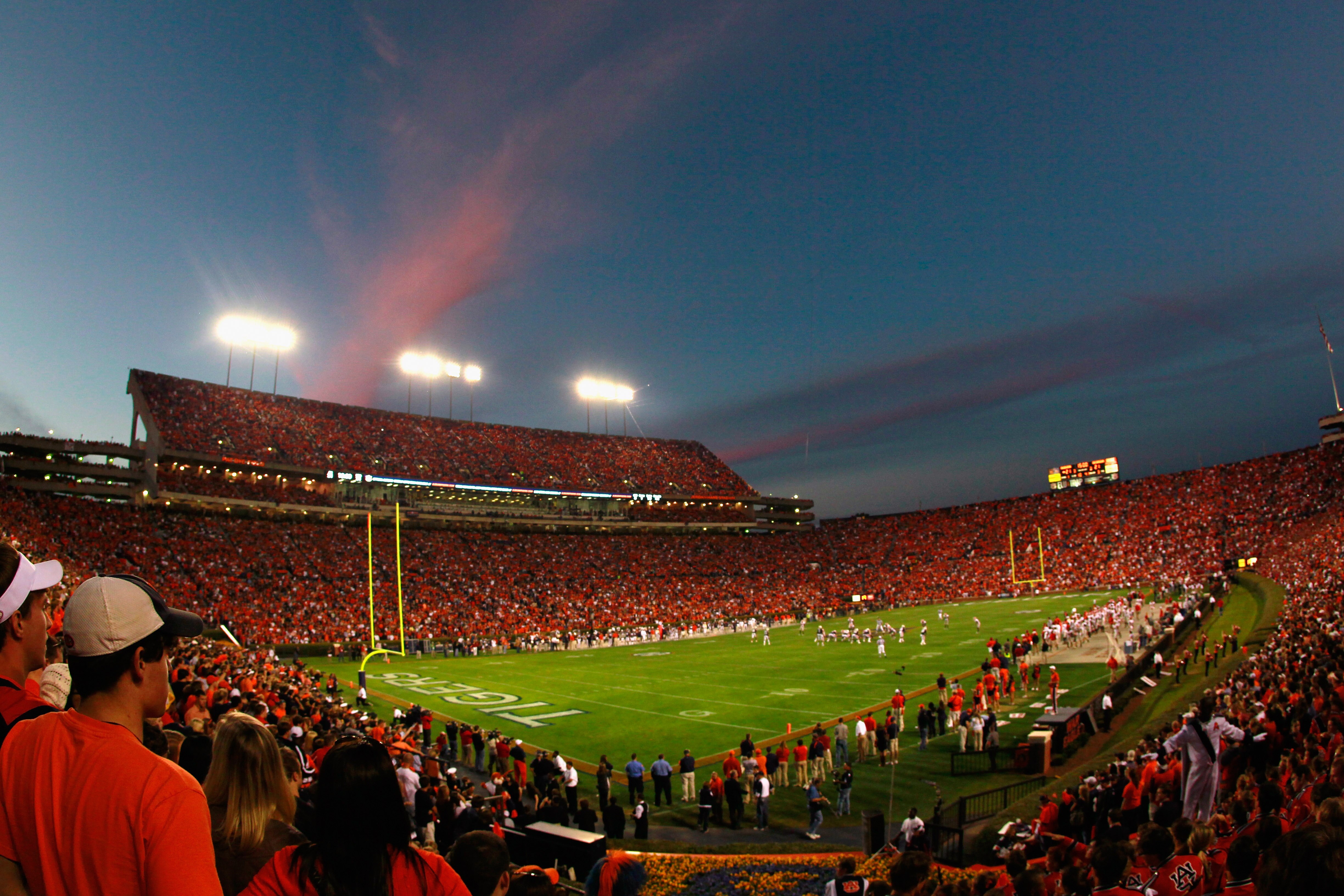 AUBURN, AL - NOVEMBER 13:  A general view of Jordan-Hare Stadium during the game between the Auburn Tigers and the Georgia Bulldogs on November 13, 2010 in Auburn, Alabama.  (Photo by Kevin C. Cox/Getty Images)