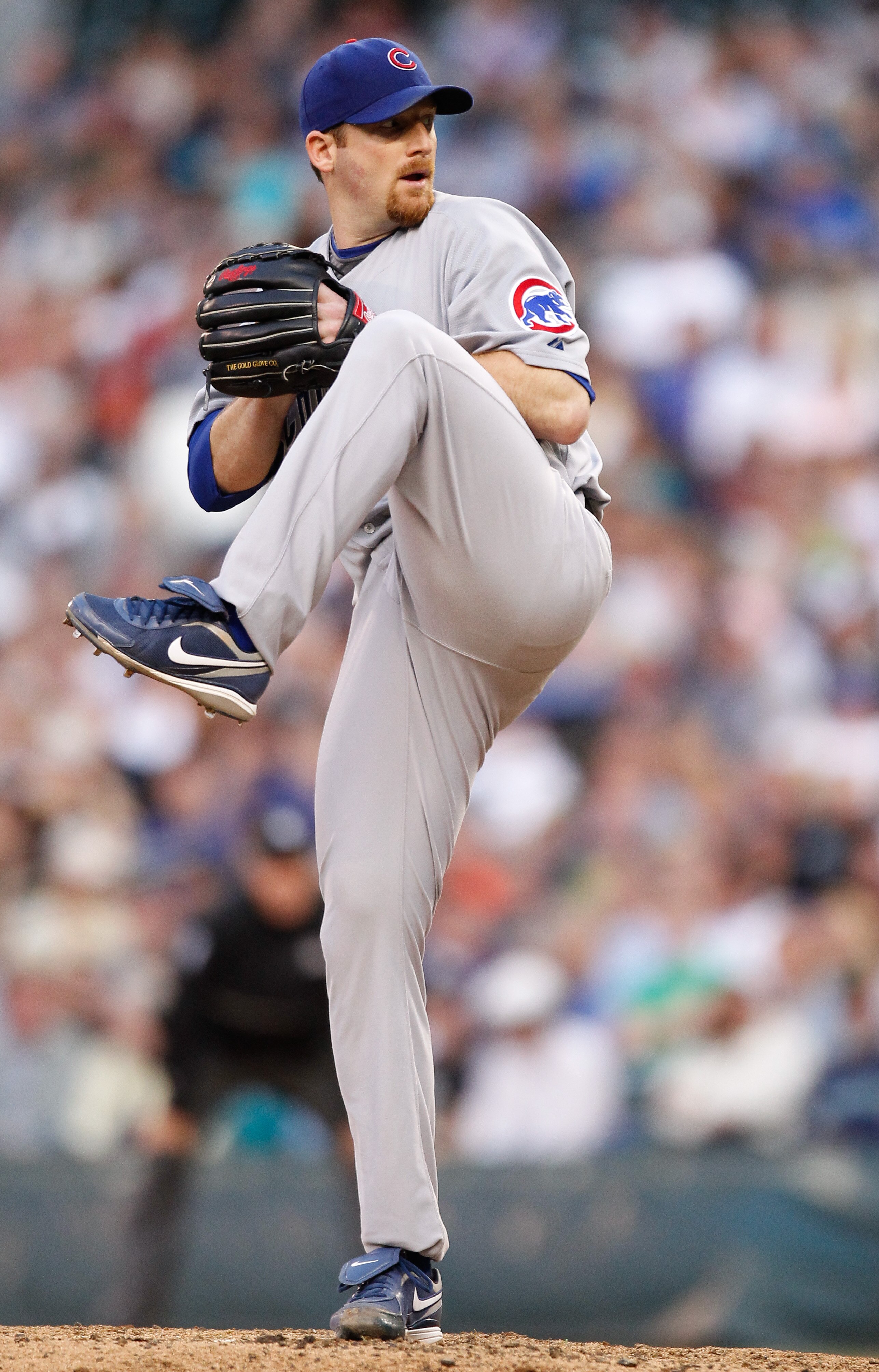 SEATTLE - JUNE 22:  Starting pitcher Ryan Dempster #46 of the Chicago Cubs pitches against the Seattle Mariners on June 22, 2010 at Safeco Field in Seattle, Washington. (Photo by Otto Greule Jr/Getty Images)