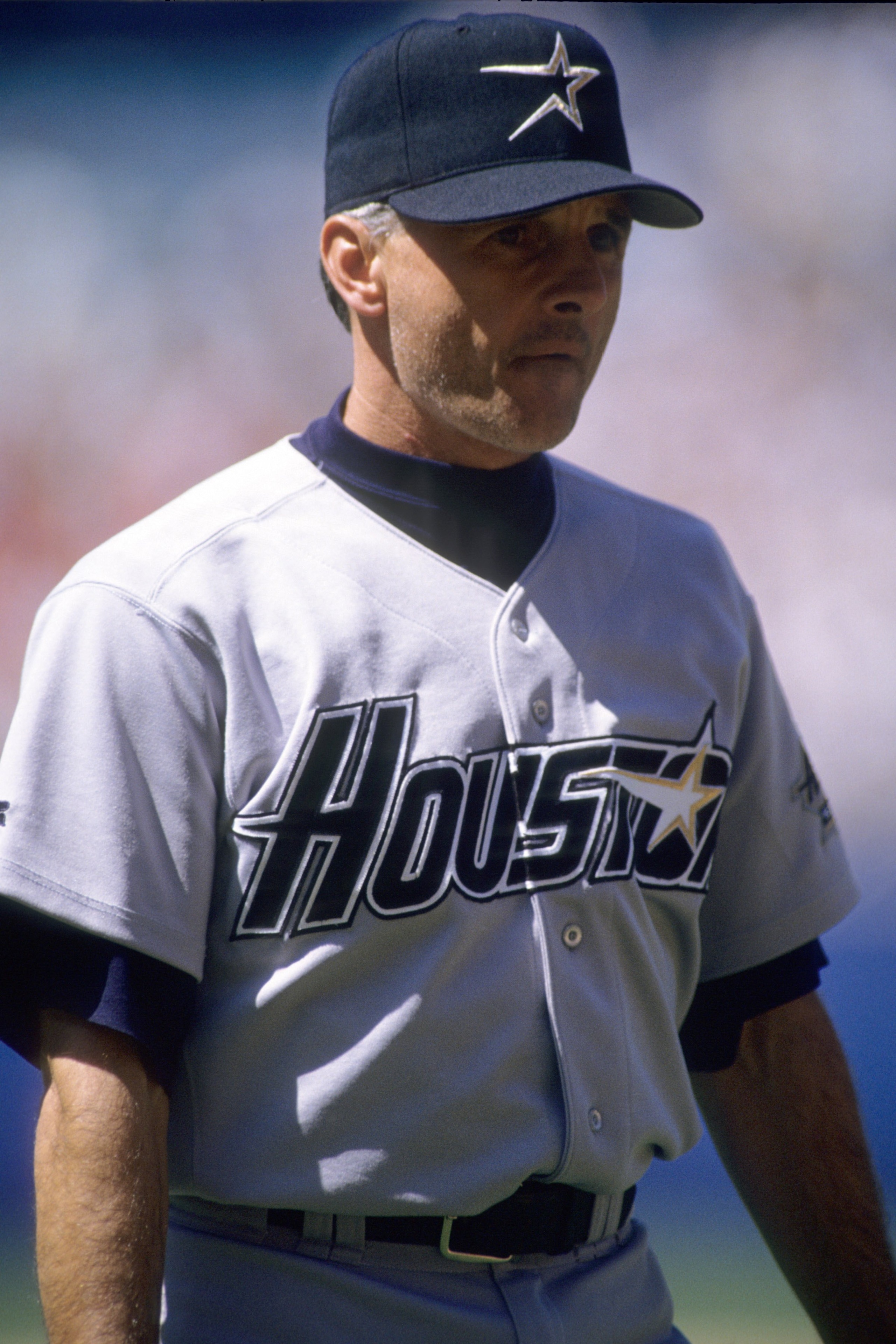 LOS ANGELES - JULY 19: Manager Terry Collins of the Houston Astros looks on during a game against the Los Angeles Dodgers at Dodger Stadium on July 19, 1995 in Los Angeles,California. (Photo by: Stephen Dunn/Getty Images)