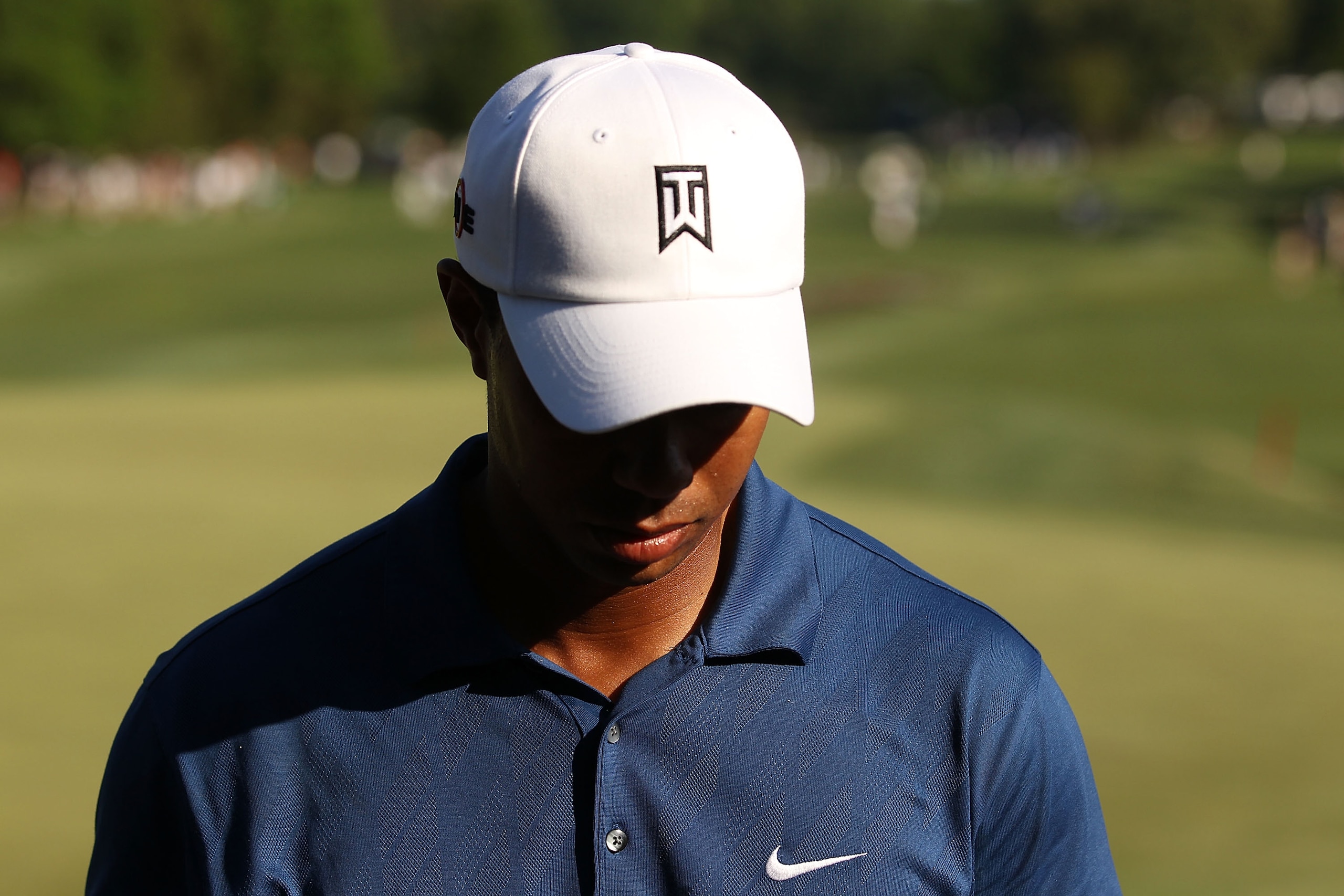 CHARLOTTE, NC - APRIL 30:  Tiger Woods finishes his round and failed to make the cut during the second round of the Quail Hollow Championship at Quail Hollow Country Club on April 30, 2010 in Charlotte, North Carolina.  (Photo by Streeter Lecka/Getty Imag