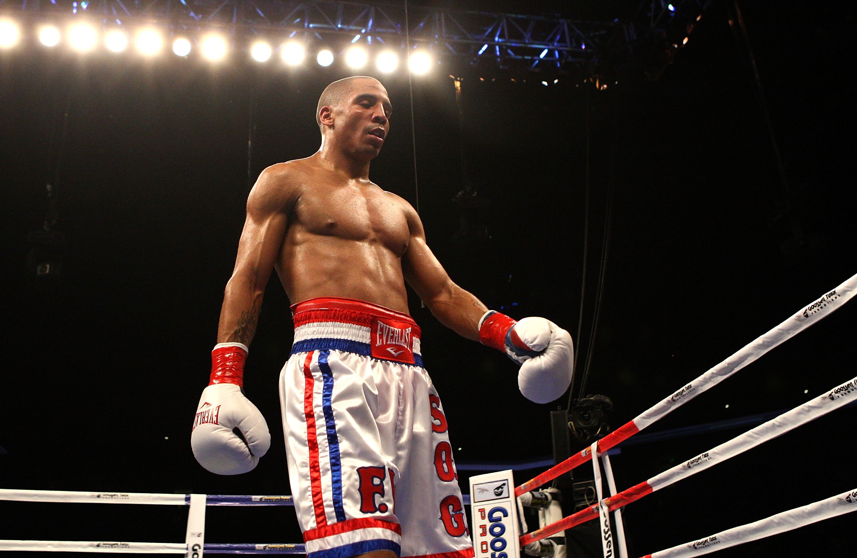 OAKLAND, CA - NOVEMBER 21:  Andre Ward looks on against Mikkel Kessler of Denmark during their WBA Super Middleweight Championship Bout at the Oakland-Alameda County Coliseum on November 21, 2009 in Oakland, California.  (Photo by Jed Jacobsohn/Getty Imag